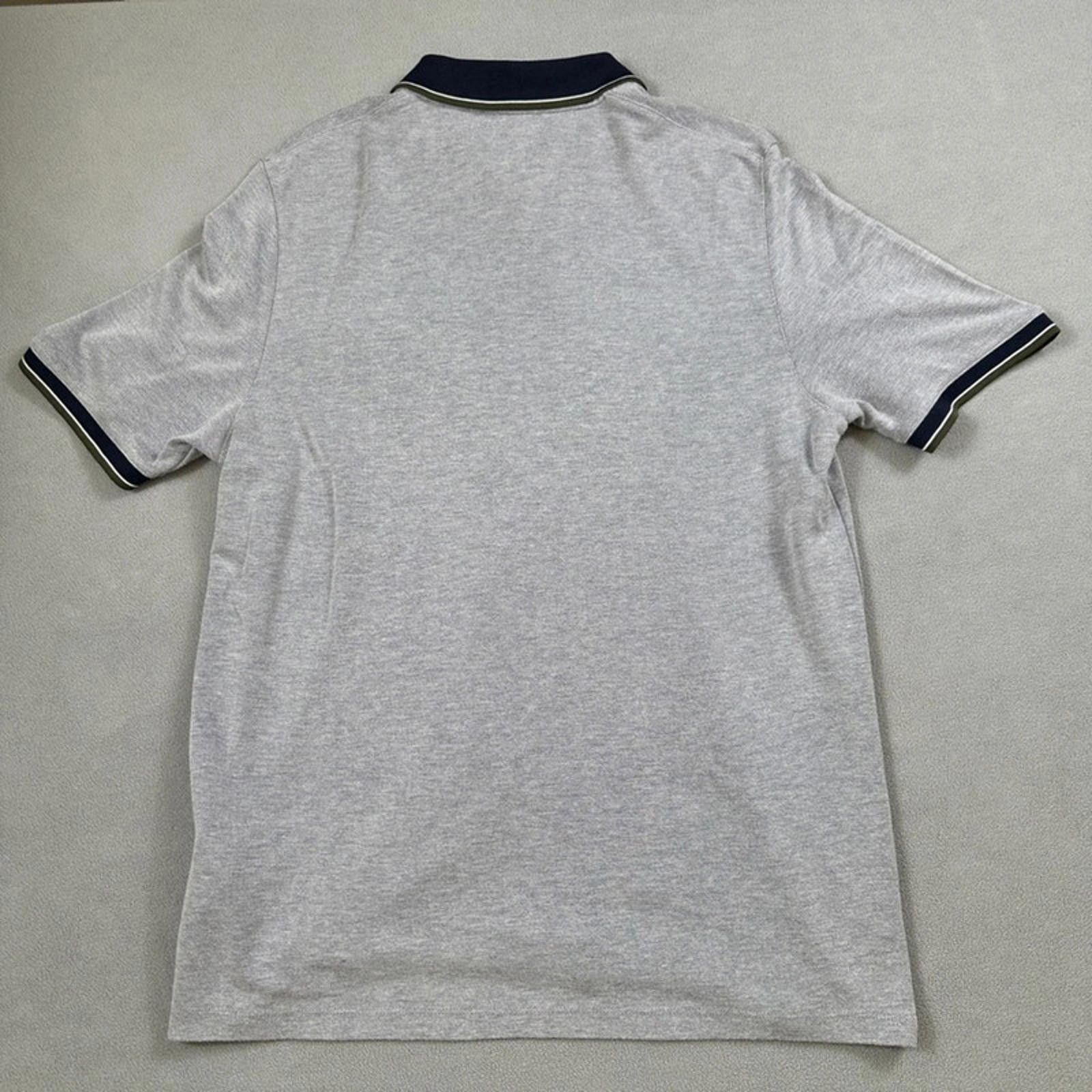 Ted Baker Ted Baker London Polo Shirt Men's XL 5 Heather Gray Trim Size US XL / EU 56 / 4 - 2 Thumbnail