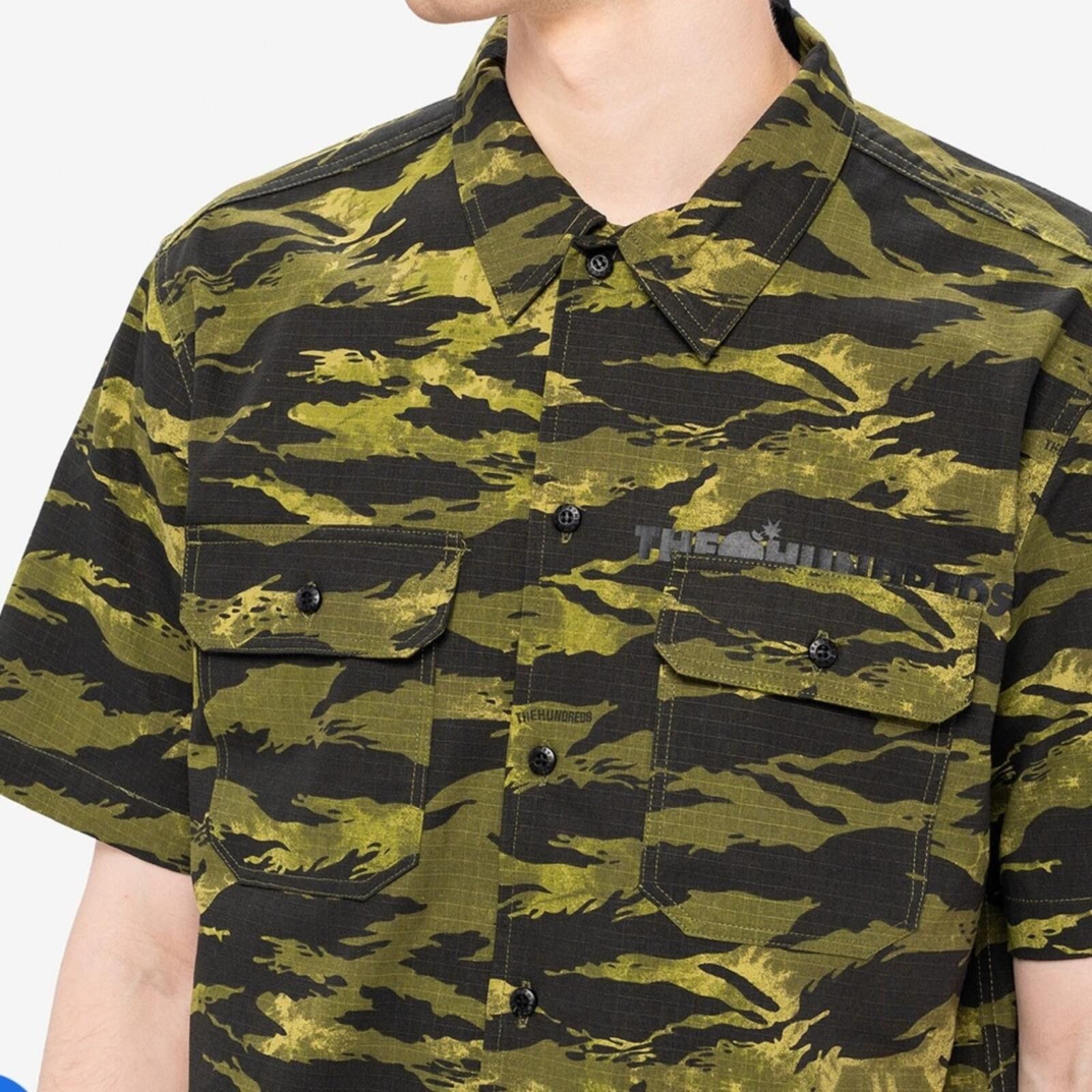 The Hundreds The Hundreds / BDU Camo Button Up Shirt / Green / M Size US M / EU 48-50 / 2 - 10 Thumbnail