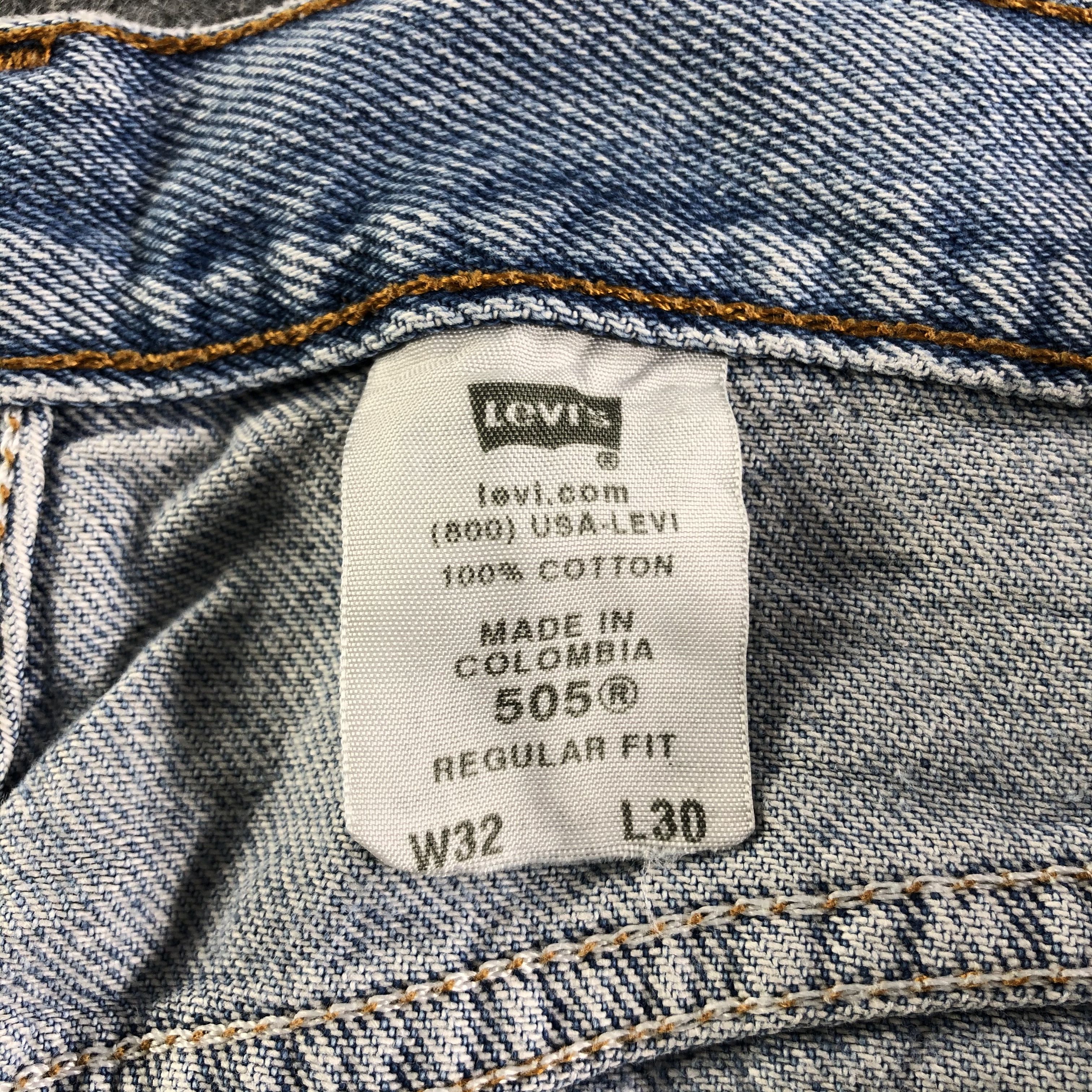 Levi's Vintage 90s Blue Wash Levis 505 Jeans-J3067 Size US 31 - 11 Thumbnail