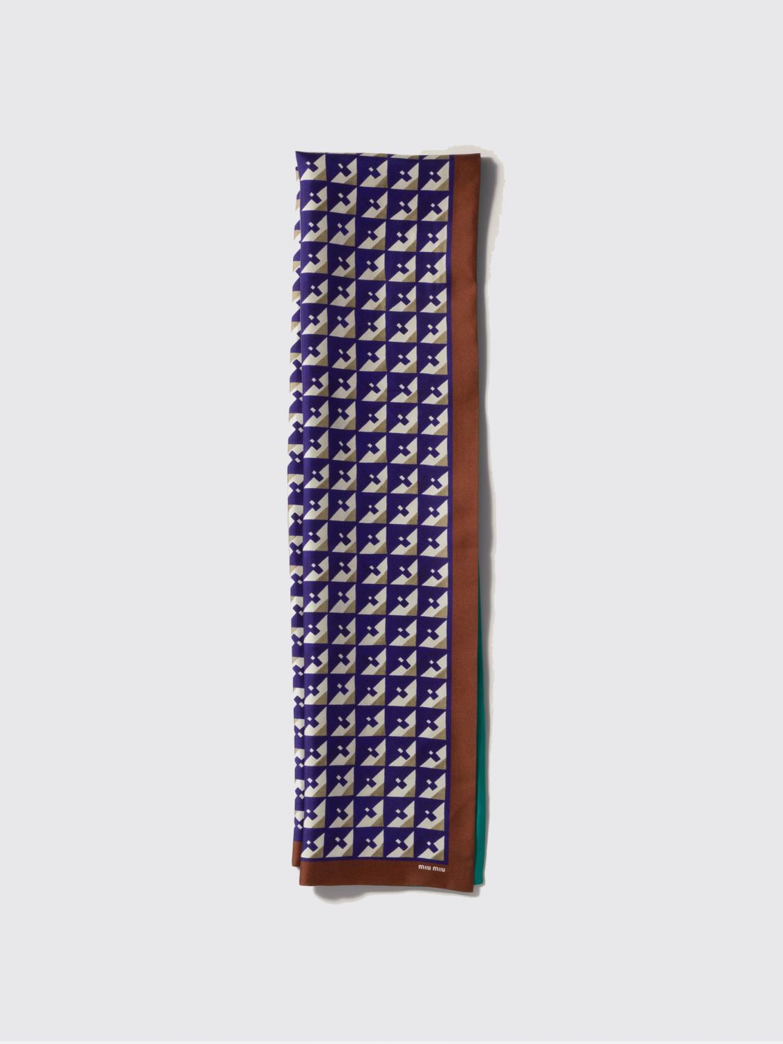 Miu Miu Miu Miu Neck Scarf Woman Tobacco Size ONE SIZE - 1 Preview