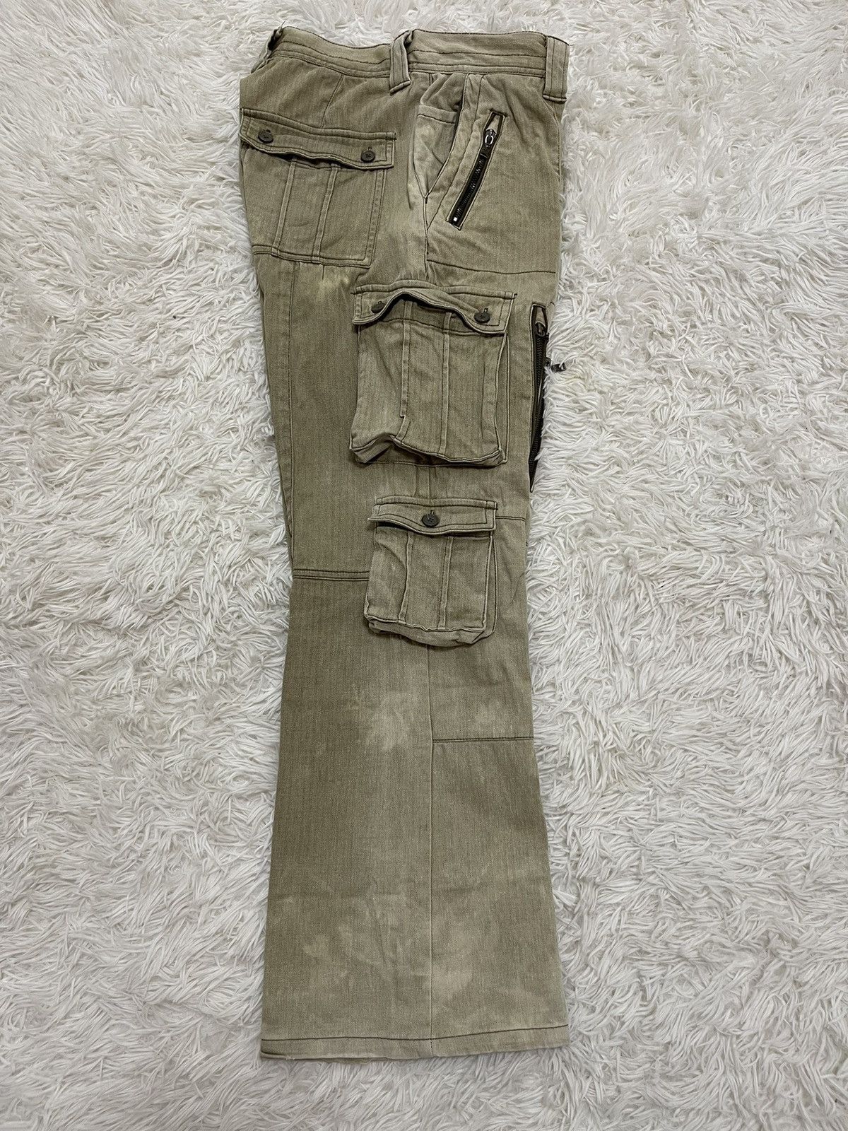 Japanese Brand × semanticdesign Distressed Semantic Design Bleached Flared Leg Pants Size US 32 / EU 48 - 14 Thumbnail