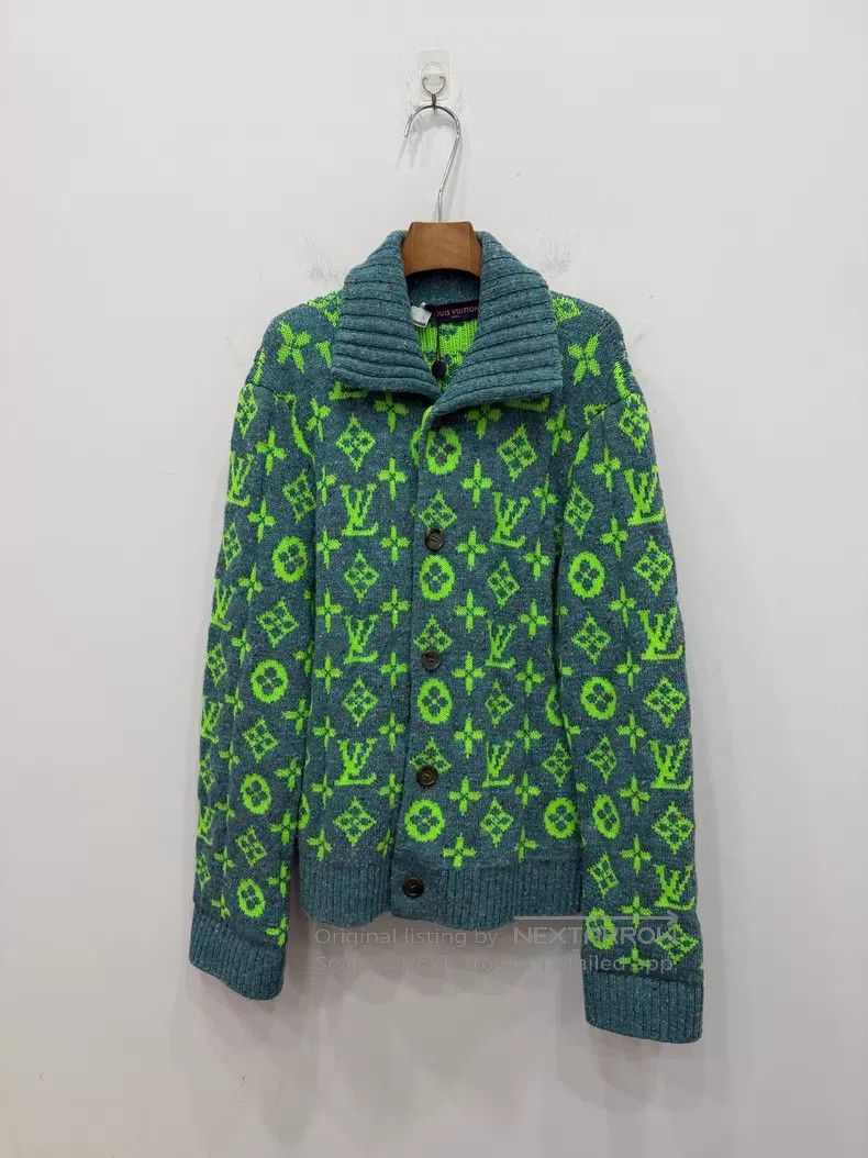 Louis Vuitton Louis Vuitton Long Sleeve Printed Knitted Cardigan shirt Size US XL / EU 56 / 4 - 1 Thumbnail