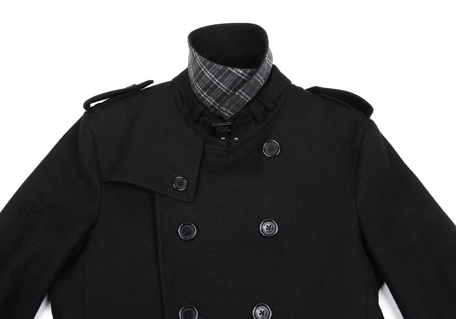 Burberry Wool Melton Half Coat with Removable Liner in Black, Size M Size US M / EU 48-50 / 2 - 4 Thumbnail
