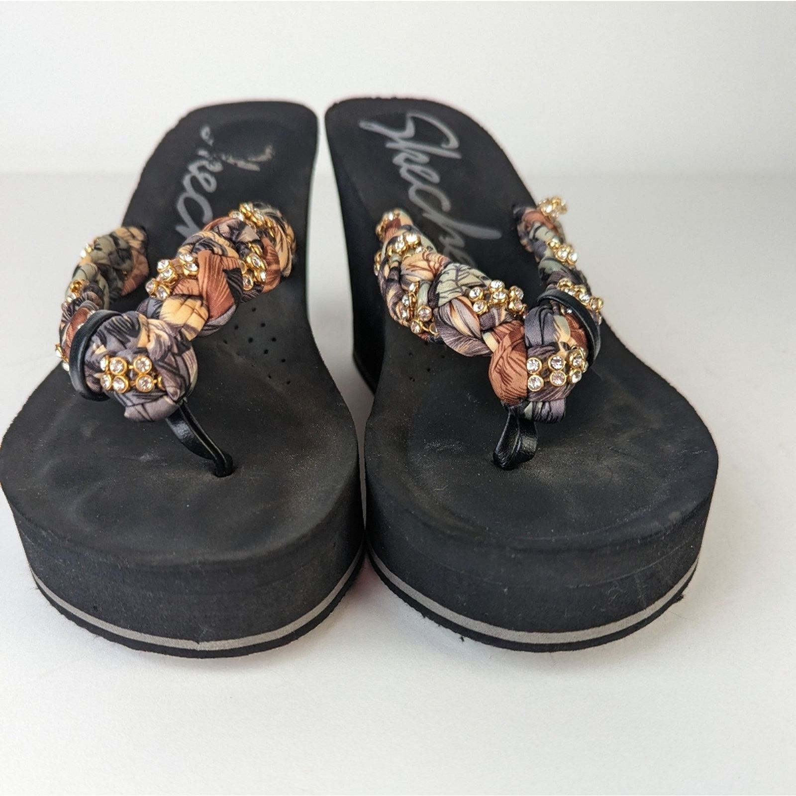 SKECHERS Skechers Platform Braided Sandals - 8 Size US 8 / IT 38 - 2 Thumbnail
