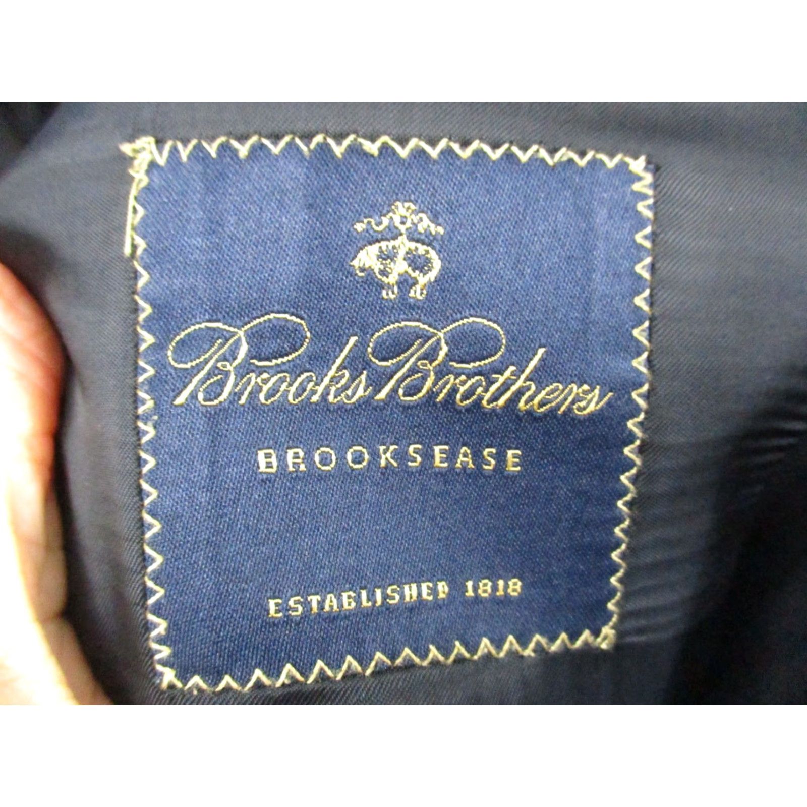 Brooks Brothers VINTAGE Brooks Brothers Brooksease Black Wool Blazer Mens 46 Sport Coat Notch Lapel Size 46R - 7 Thumbnail