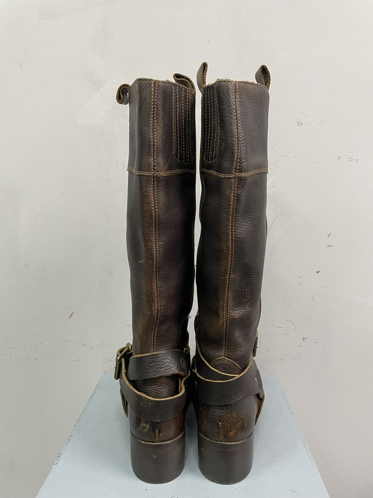 Wrangler Guidi style Tall wrangler Leather Biker Boots Western 90s Size US 7.5 / EU 40-41 - 5 Thumbnail