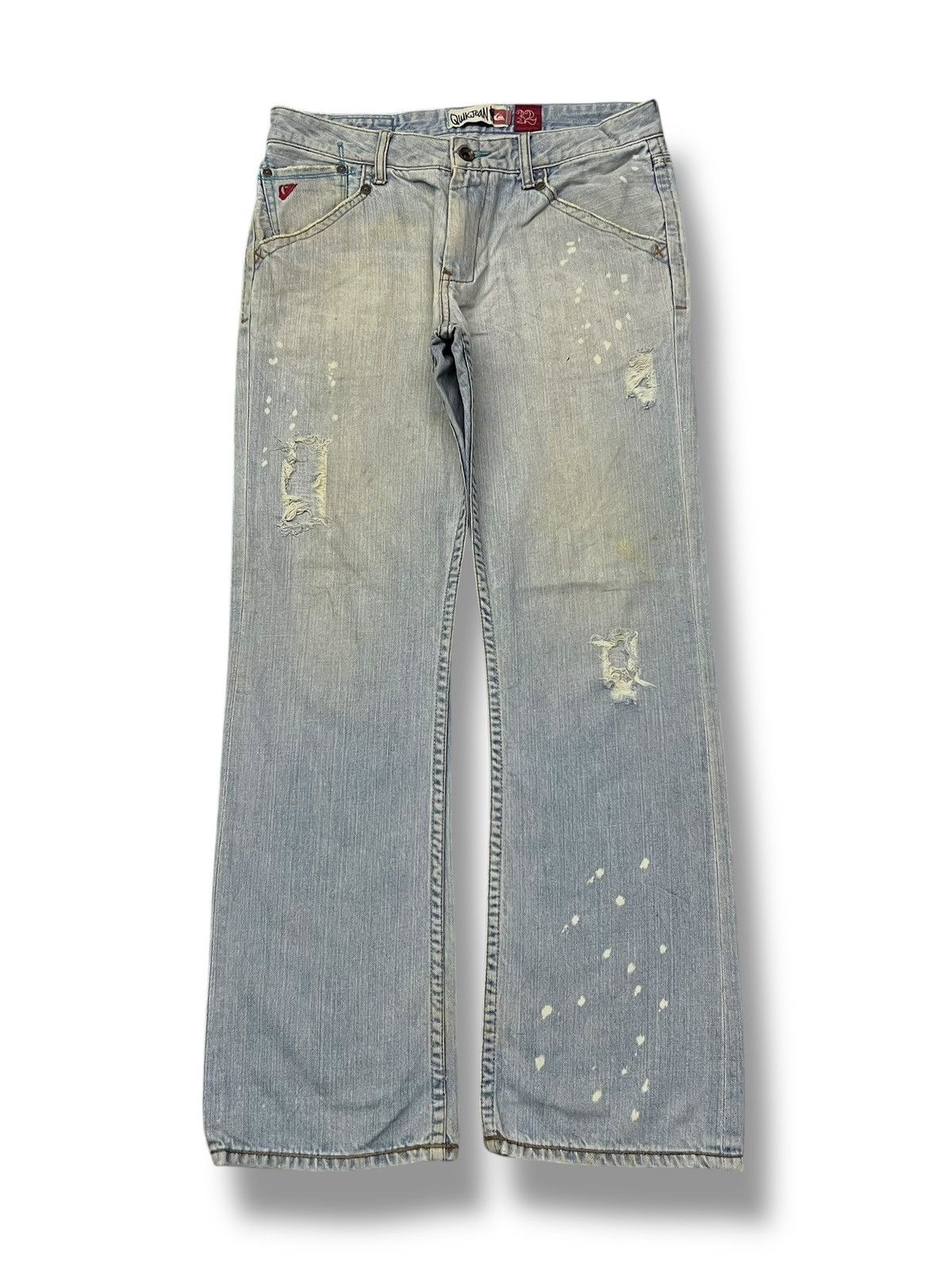 Quicksilver Vintage Quiksilver “QuikJean” Boot Fit – Distressed Size US 33 - 2 Thumbnail