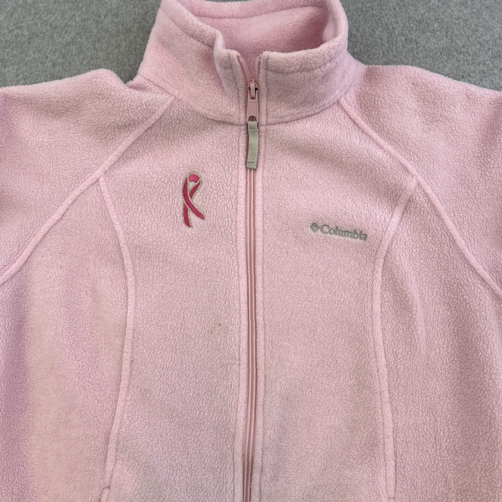 Pinko Columbia Jacket Womens Small Pink Full Zip Long Sleeve Breast Cancer Awareness Jacket Size S / US 4 / IT 40 - 4 Thumbnail