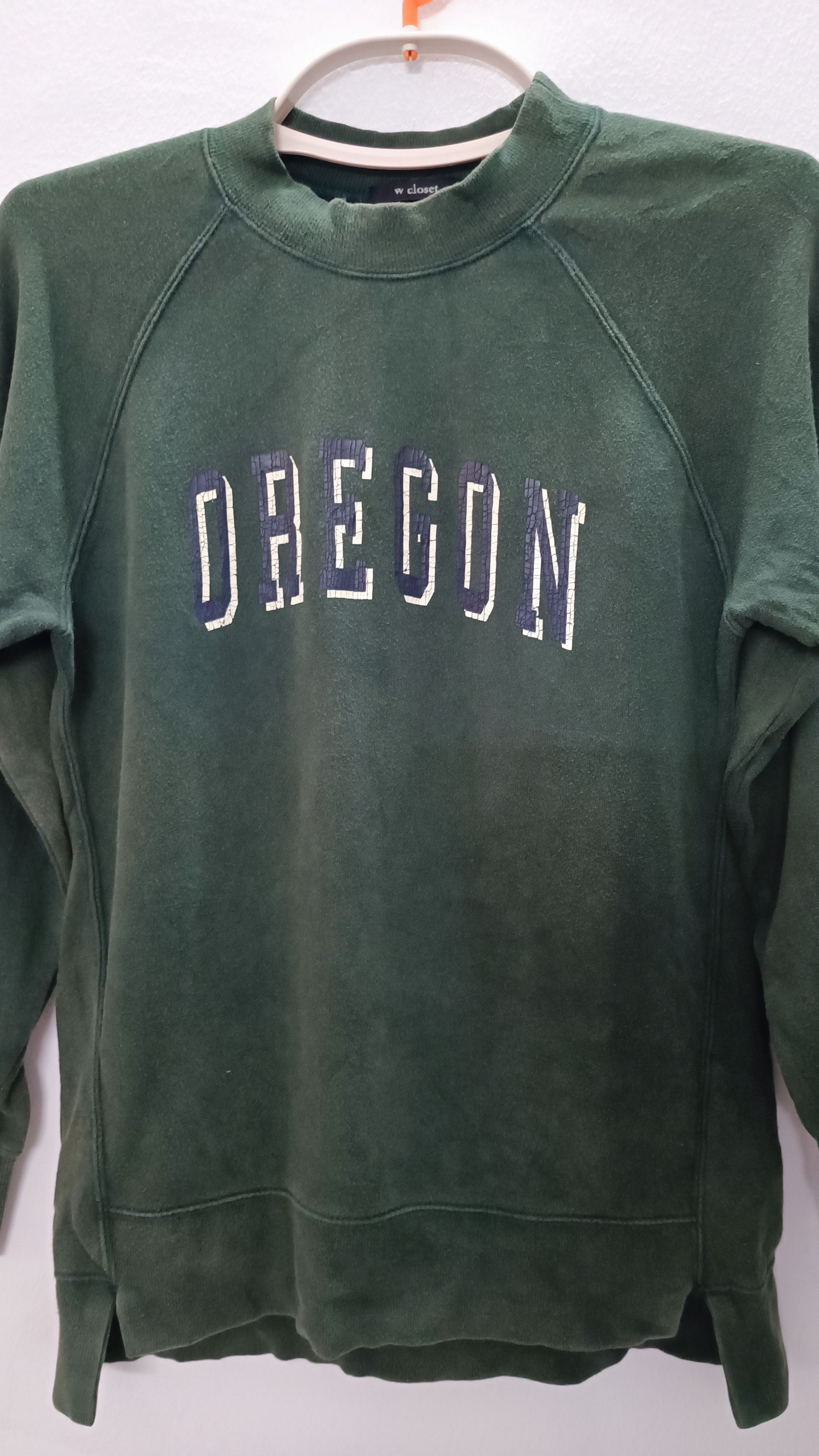 Designer × Japanese Brand × Vintage Green Vintage Look W Closet Sweatshirts Size US M / EU 48-50 / 2 - 2 Thumbnail
