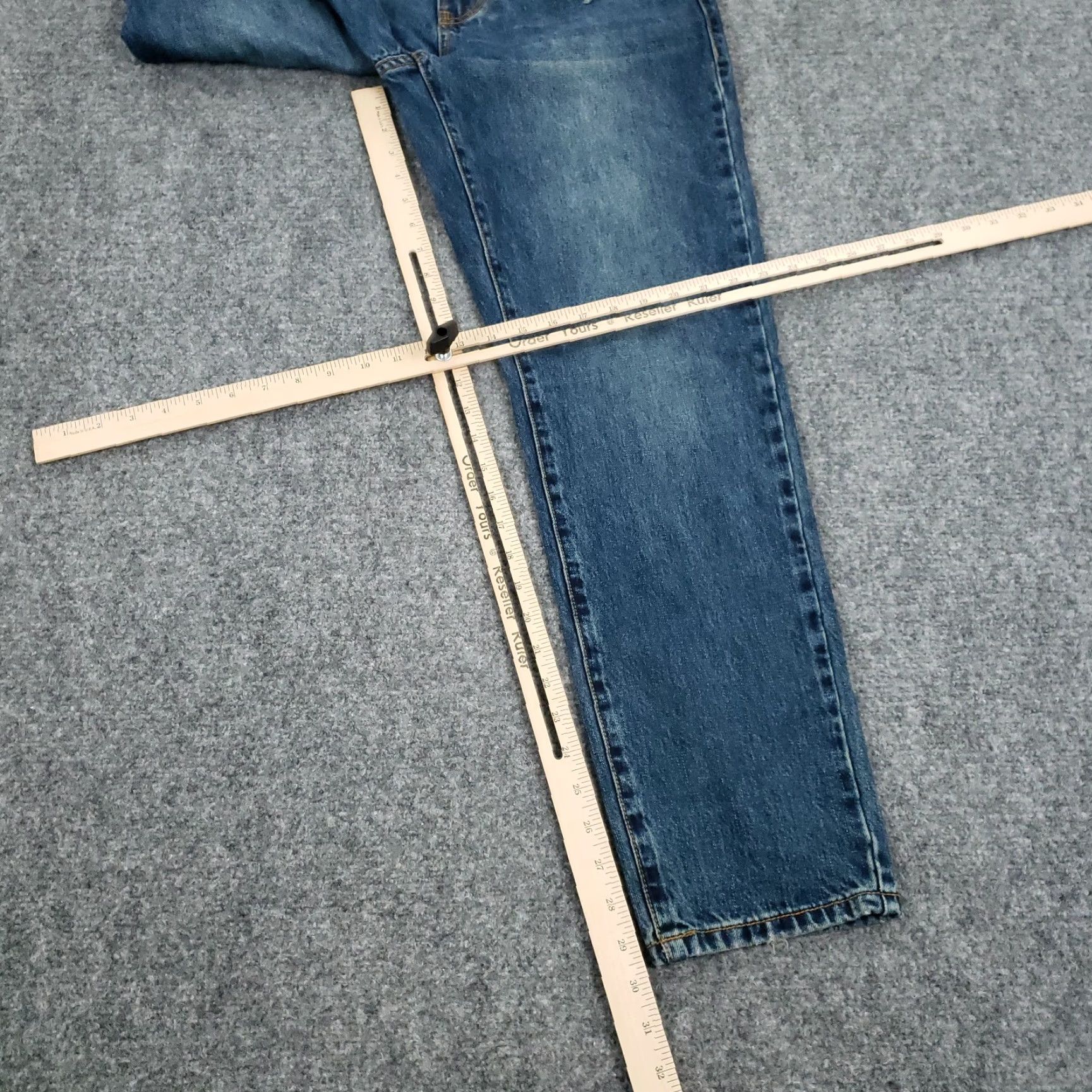 Vintage LRG Jeans Mens 30x30 Blue Denim True Taper Distressed Straight Leg Cotton Size US 30 / EU 46 - 2 Thumbnail