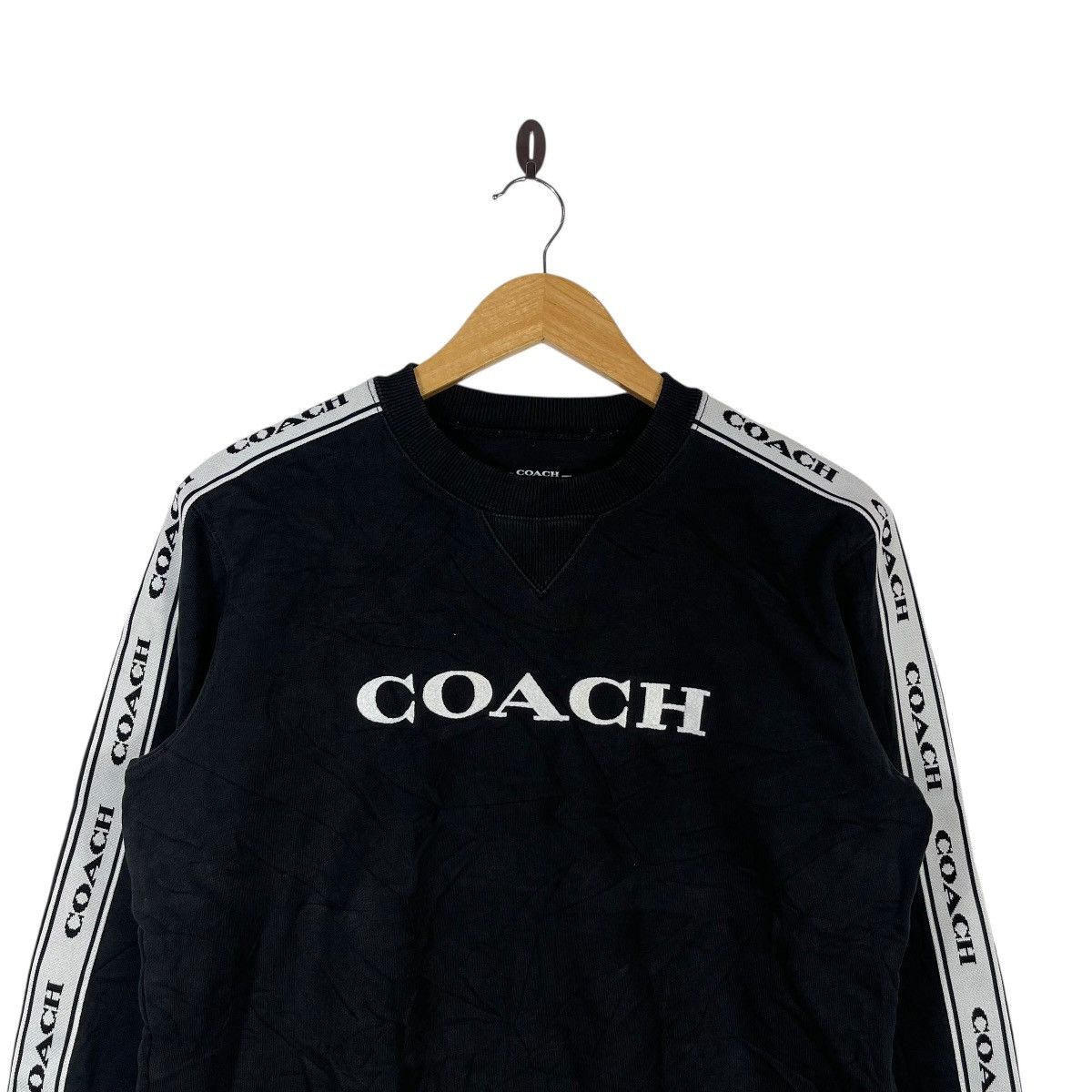 Coach COACH Logo Tape Crewneck Sweatshirt Made in Peru Size S Size US S / EU 44-46 / 1 - 2 Thumbnail