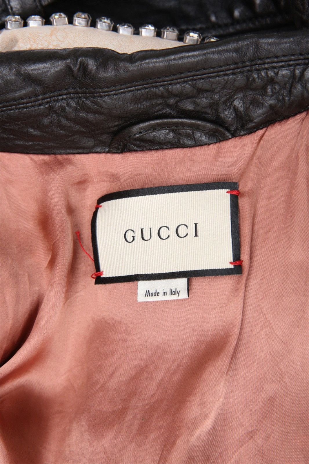 Gucci Black Studded Embroidered Crystal Bugs Bunny Leather Jacket Grailed