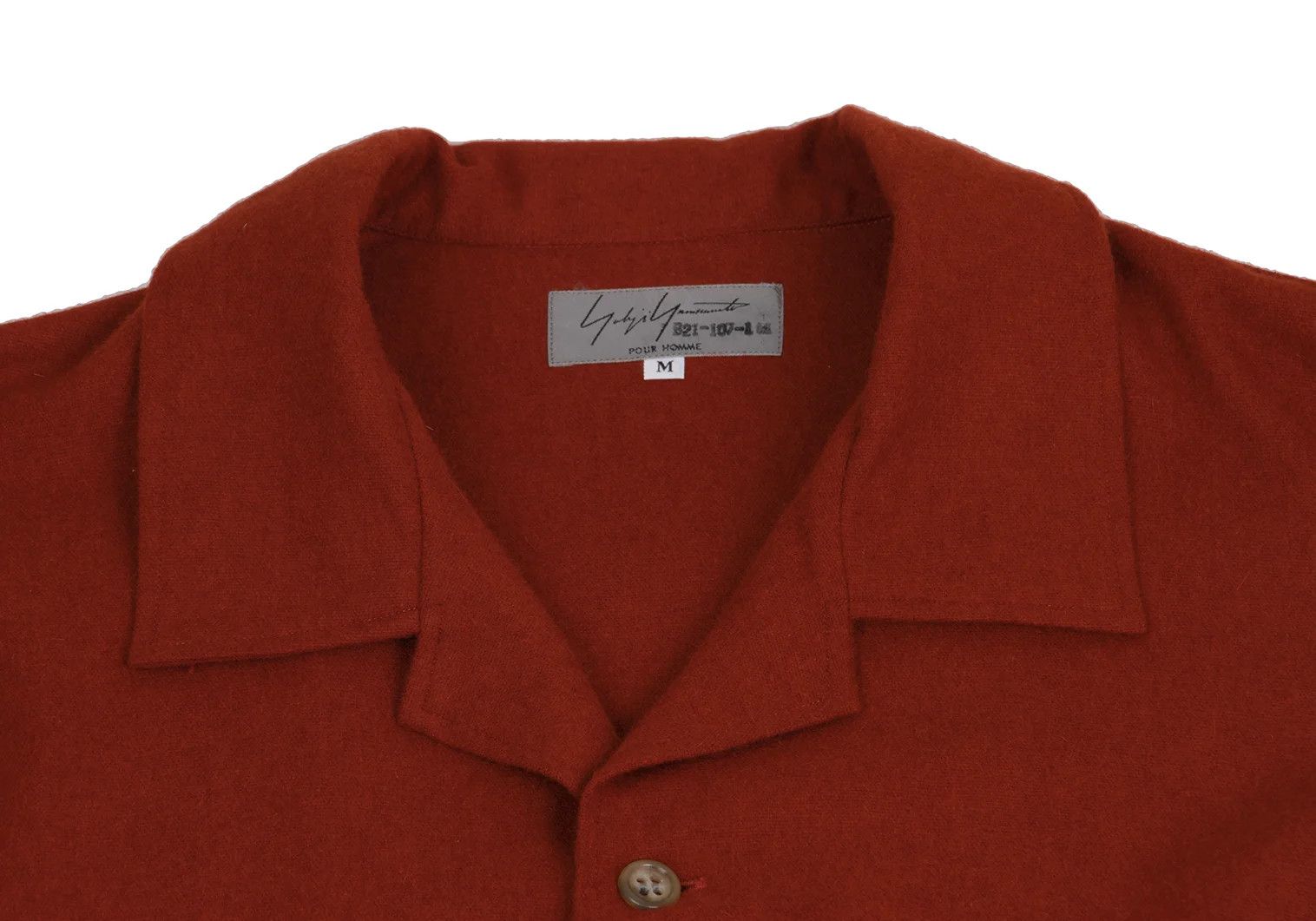 Yohji Yamamoto Yohji Yamamoto Flannel Open Collar Shirt Size US L / EU 52-54 / 3 - 3 Thumbnail