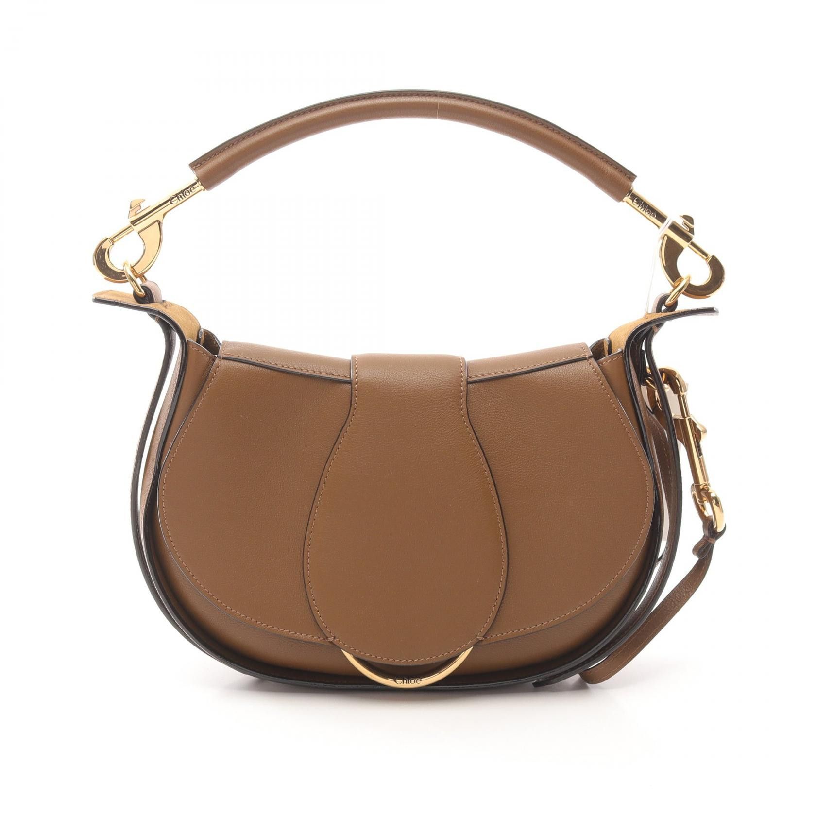 Chloe Chloe Chloe Chloé Ride Calfskin Shoulder Bag Leather Shoulder Bag CHC25SS581O3220V Size ONE SIZE - 1 Thumbnail