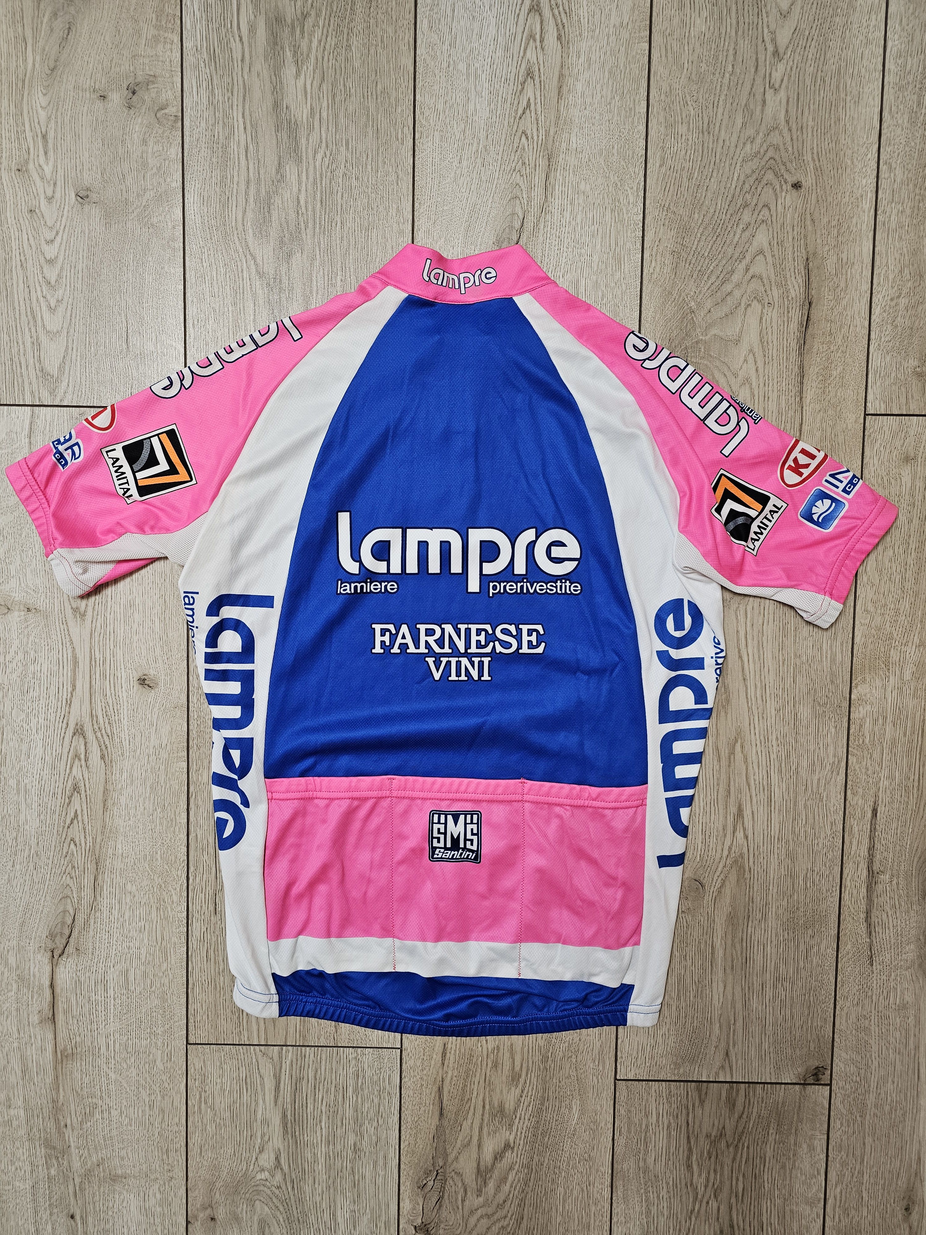 Vintage LAMPLE FARNESE VINI SANTINI CYCLING JERSEY CYCLING JERSEY Size US L / EU 52-54 / 3 - 2 Thumbnail