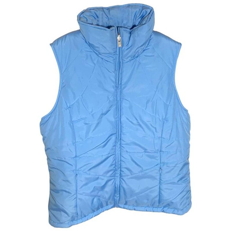 Izod IZOD Women's Puffer Winter Blue Vest Size L Size L / US 10 / IT 46 - 11 Thumbnail