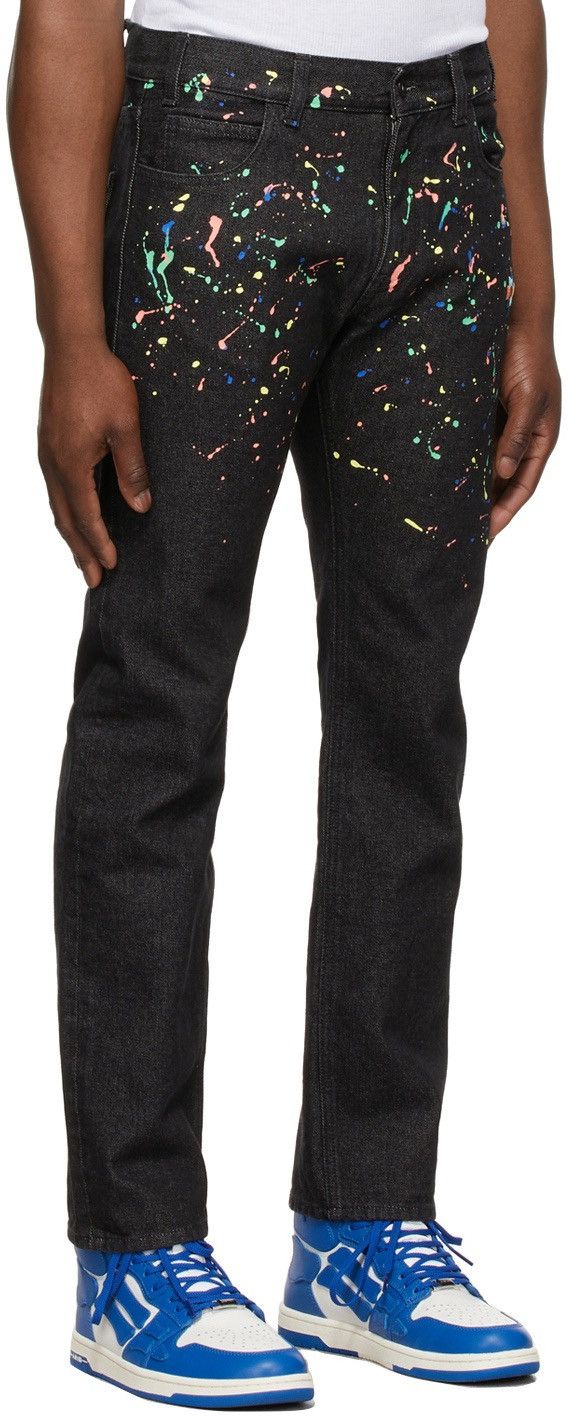 Marcelo Burlon Marcelo Burlon County of Milan Black Spot Stonewash Jeans Size US 30 / EU 46 - 3 Thumbnail