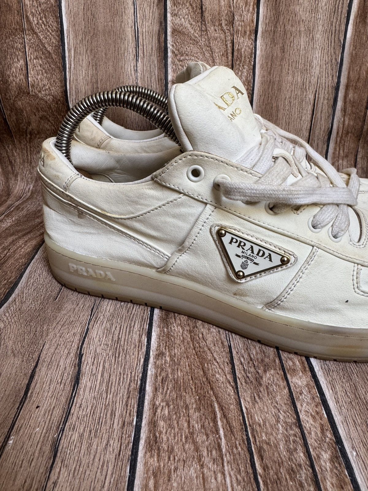 Prada Nappa leather logo sneakers Size US 7.5 / EU 40-41 - 4 Thumbnail