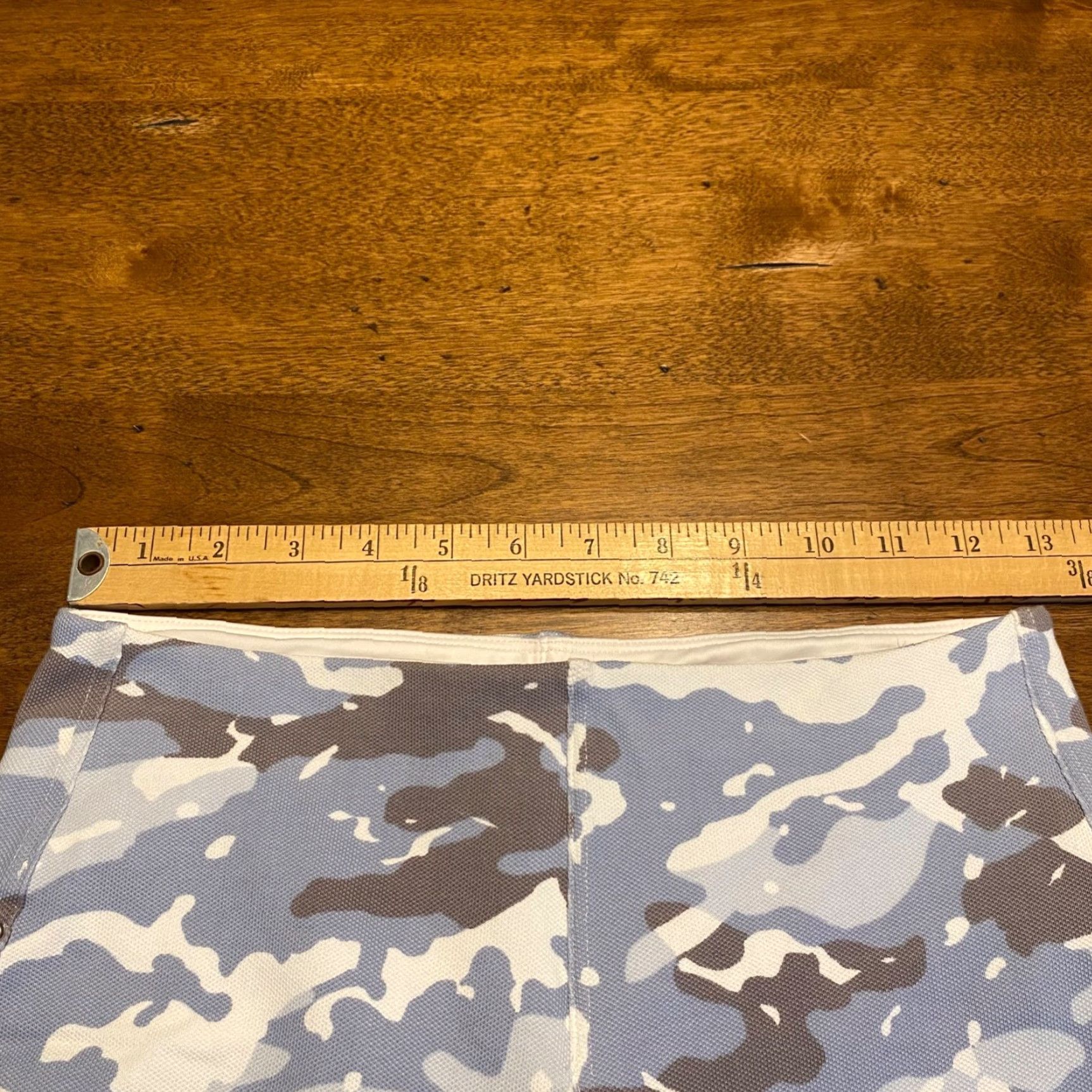 Vintage VINTAGE Lysse Women's Capri Pants Slim Slim Fit Ankle Zip Pockets Blue Camo Workwear Casual M Size 32" / US 10 / IT 46 - 4 Thumbnail