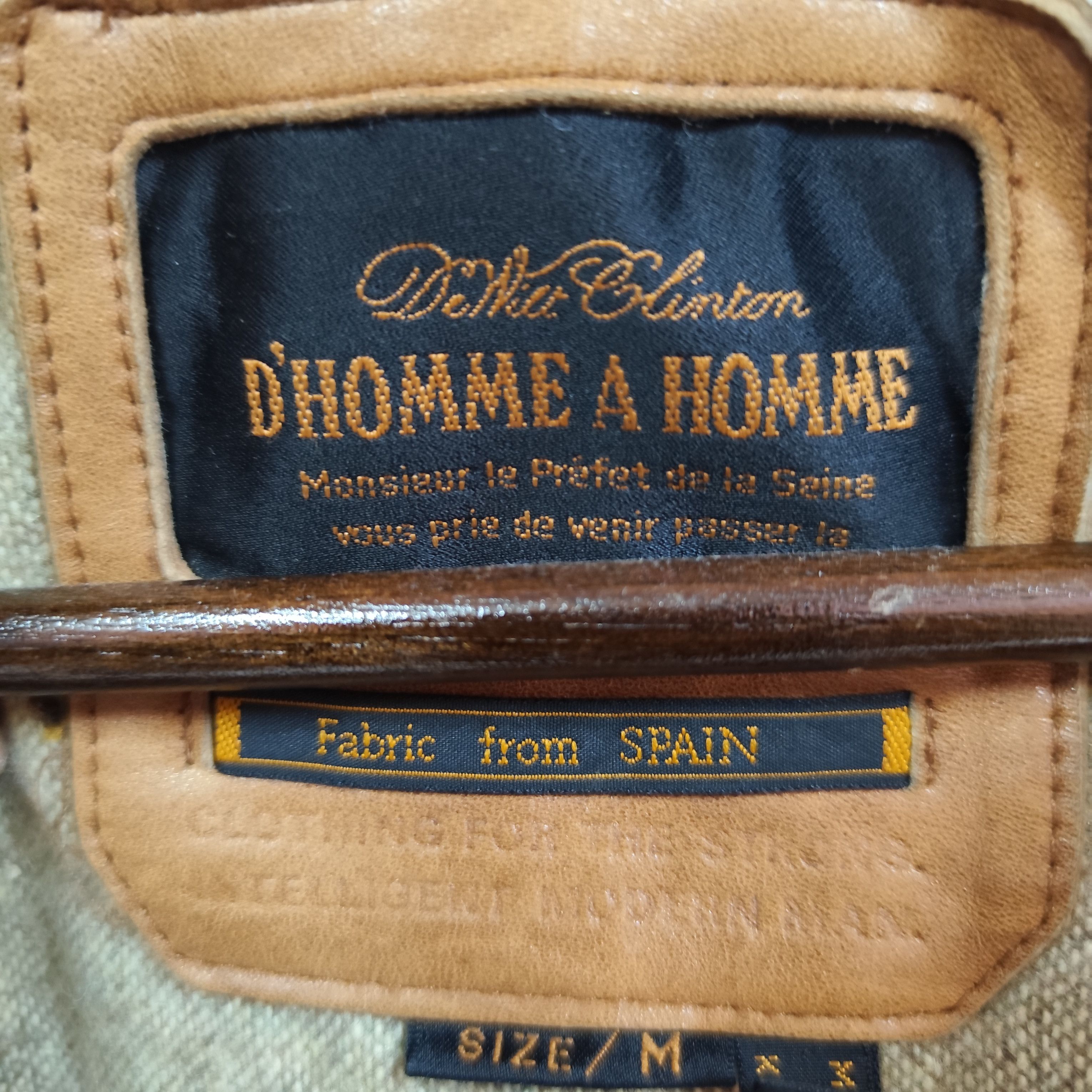 Designer × Japanese Brand × Vintage VINTAGE D'HOMME A HOMME SHEEPSKIN LEATHER JACKET Size US M / EU 48-50 / 2 - 14 Thumbnail