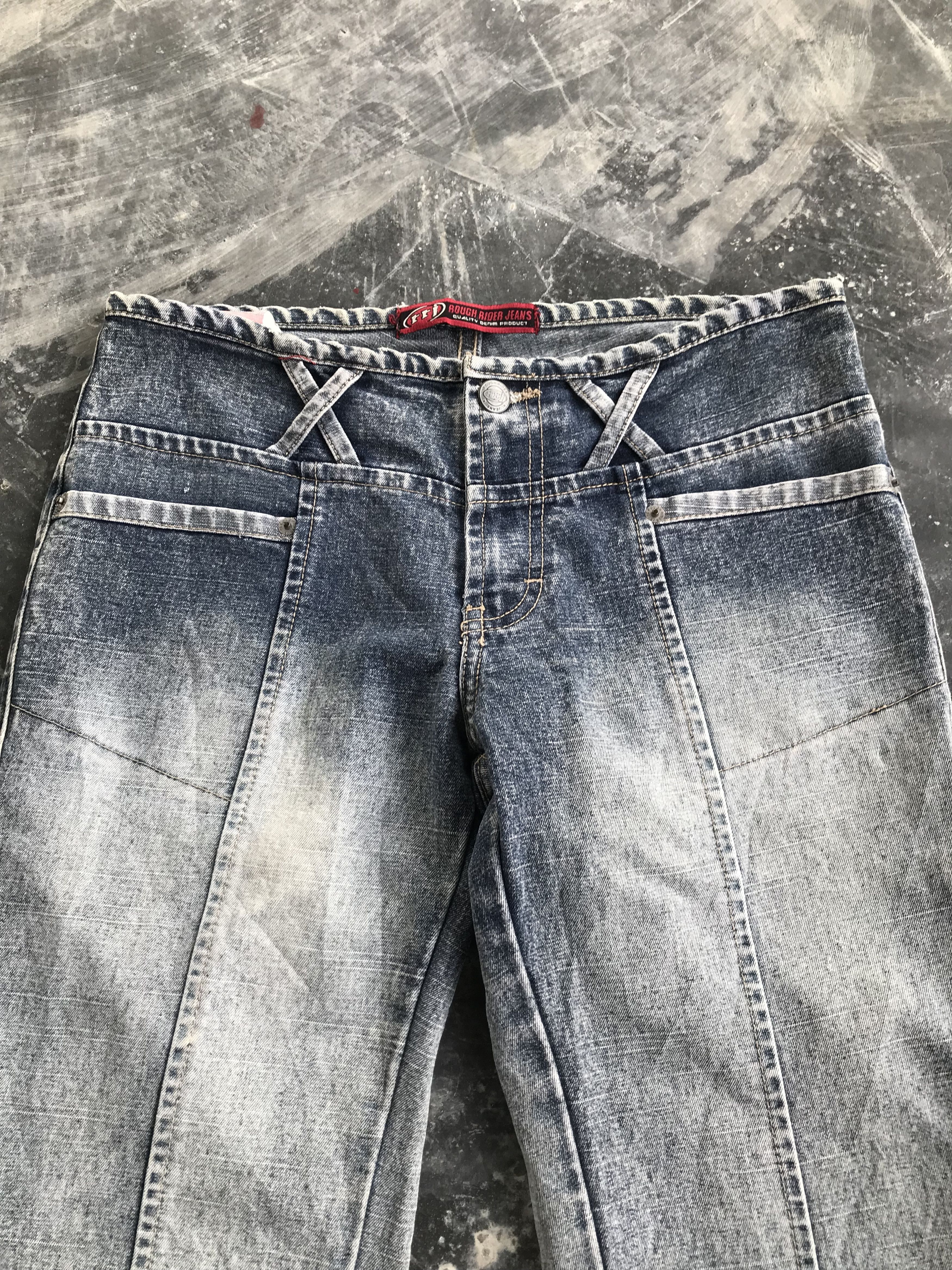 Other Flare Rough Rider Jeans Pants Size 29" - 2 Thumbnail
