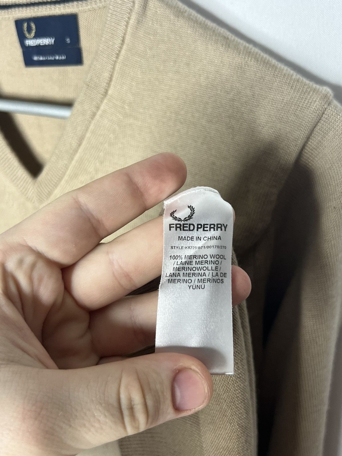 Fred Perry × Vintage 🔥Vintage Fred Perry 100% Merino Wool Sweater Pullover🔥 Size US S / EU 44-46 / 1 - 7 Thumbnail
