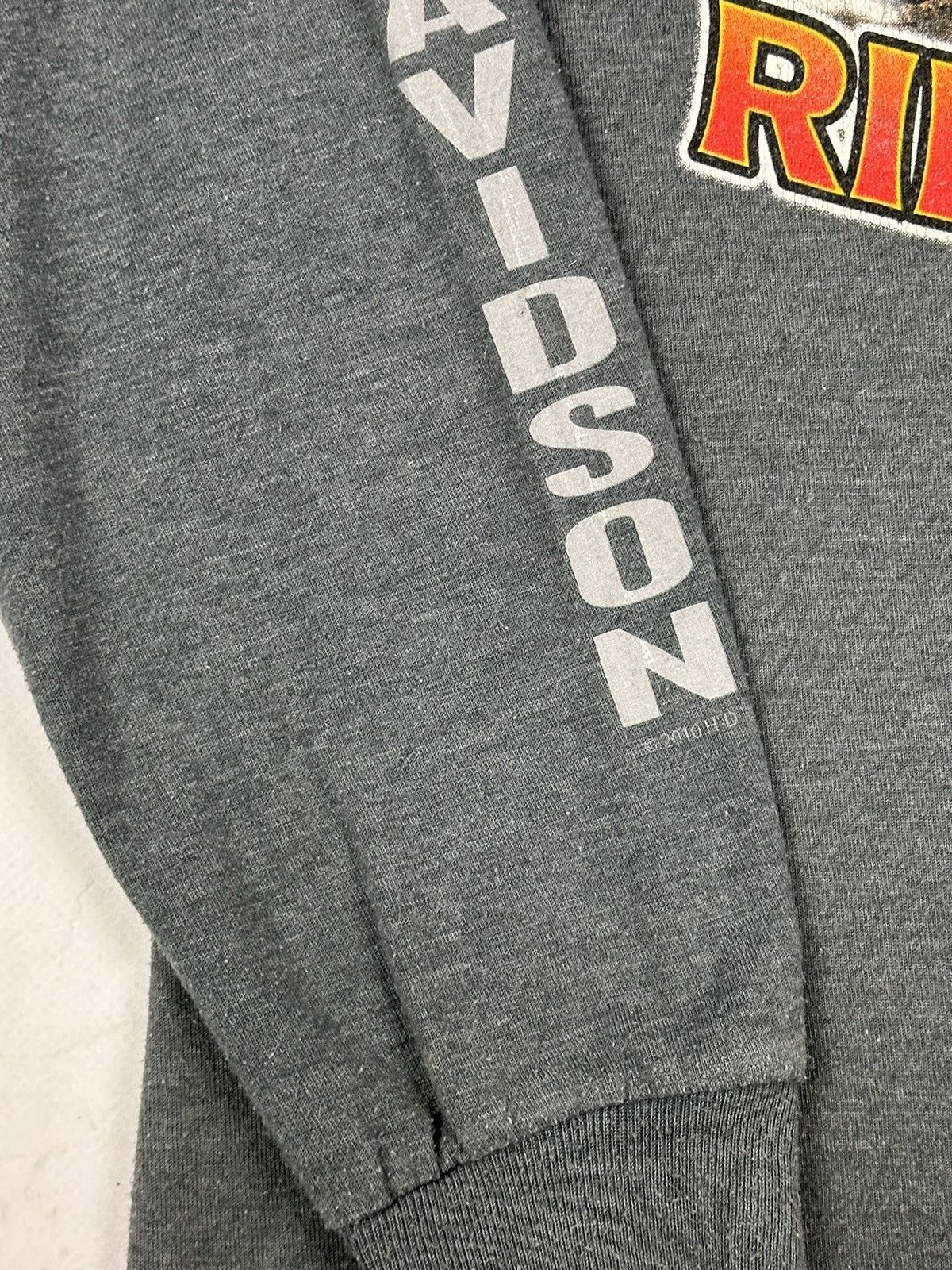 Harley Davidson × Vintage Vintage Harley-Davidson Rare 2010 Big Logo Long Sleeve Size US M / EU 48-50 / 2 - 8 Thumbnail