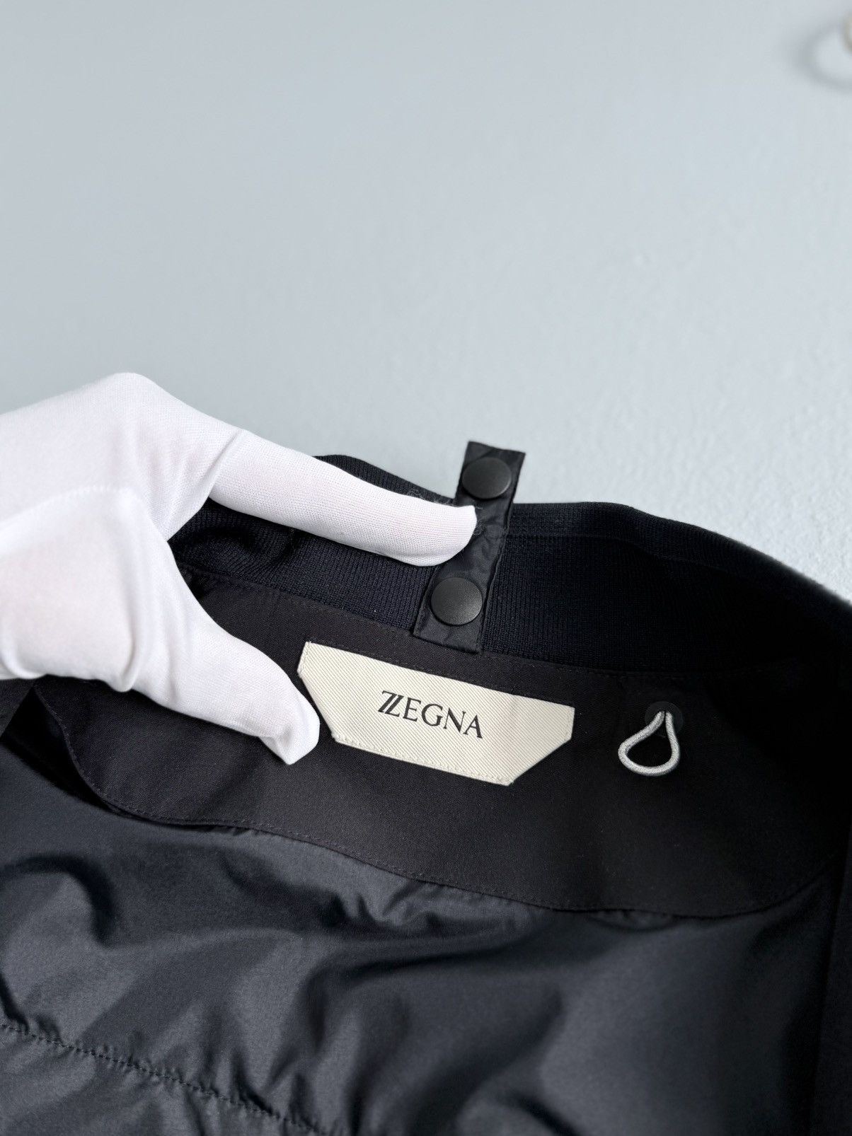 Ermenegildo Zegna ZEGNA Quilted Bomber Jacket Dark Navy Full Zip XL Size US XL / EU 56 / 4 - 11 Thumbnail