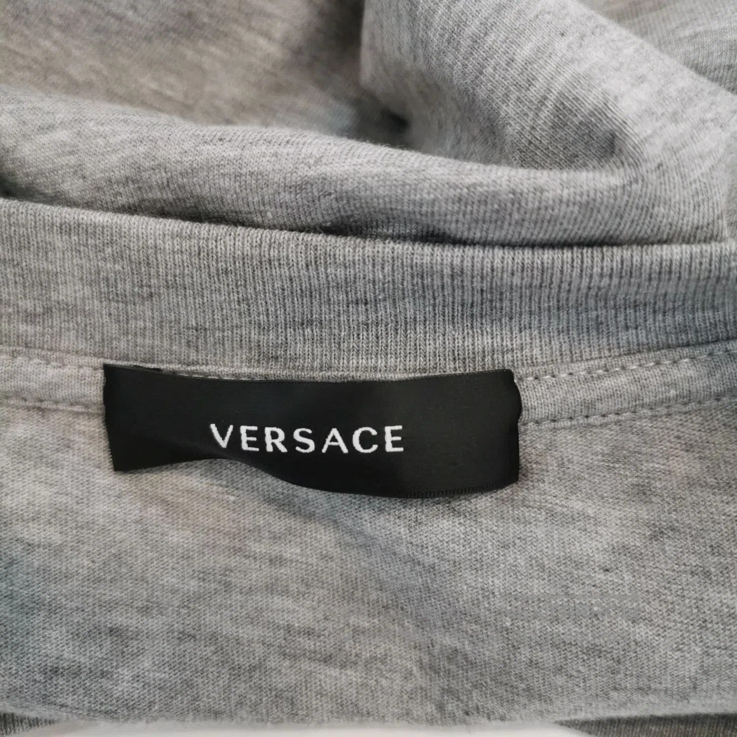 Versace Versace Gray Cotton Medusa Logo Crew Neck T-Shirt XL. Size US XL / EU 56 / 4 - 4 Thumbnail