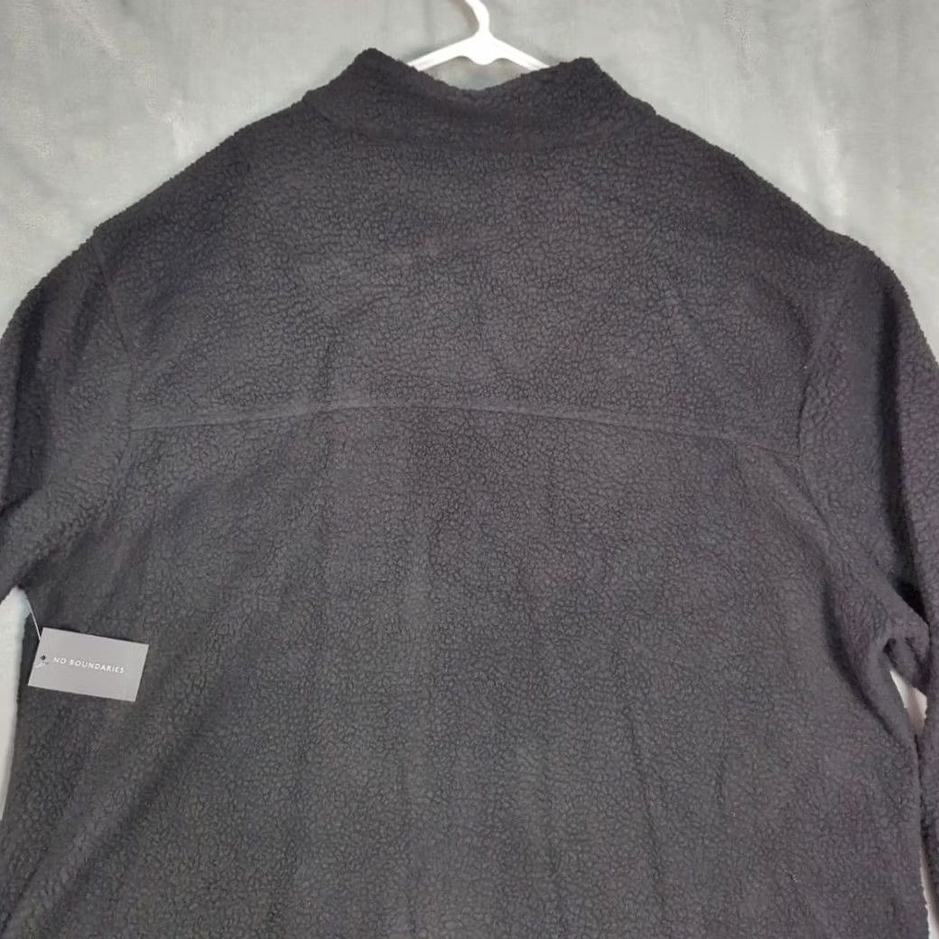 Vintage No Boundaries Jacket Mens 2XL Black Oversized Sherpa Full Zip NWT Size US XXL / EU 58 / 5 - 5 Thumbnail