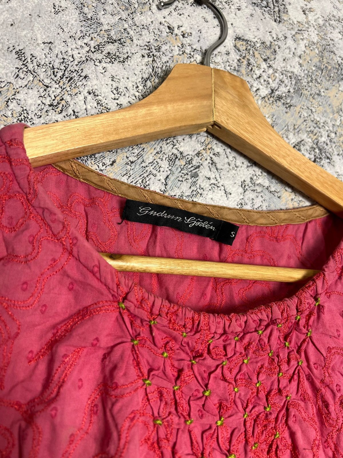 Designer Gudrun Sjoden Avant Garde Pattern Blouse Size S Sjöden Size S / US 4 / IT 40 - 4 Thumbnail