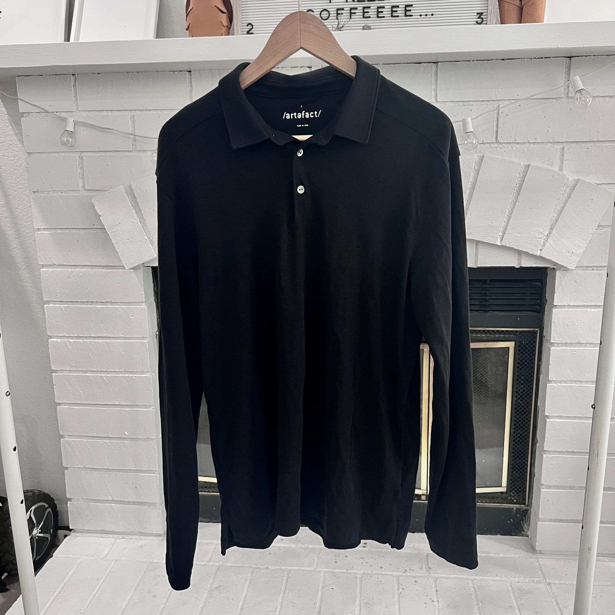 Artefact Artefact Very Soft & Comfortable Long Sleeve Polo Shirt Size US L / EU 52-54 / 3 - 1 Thumbnail
