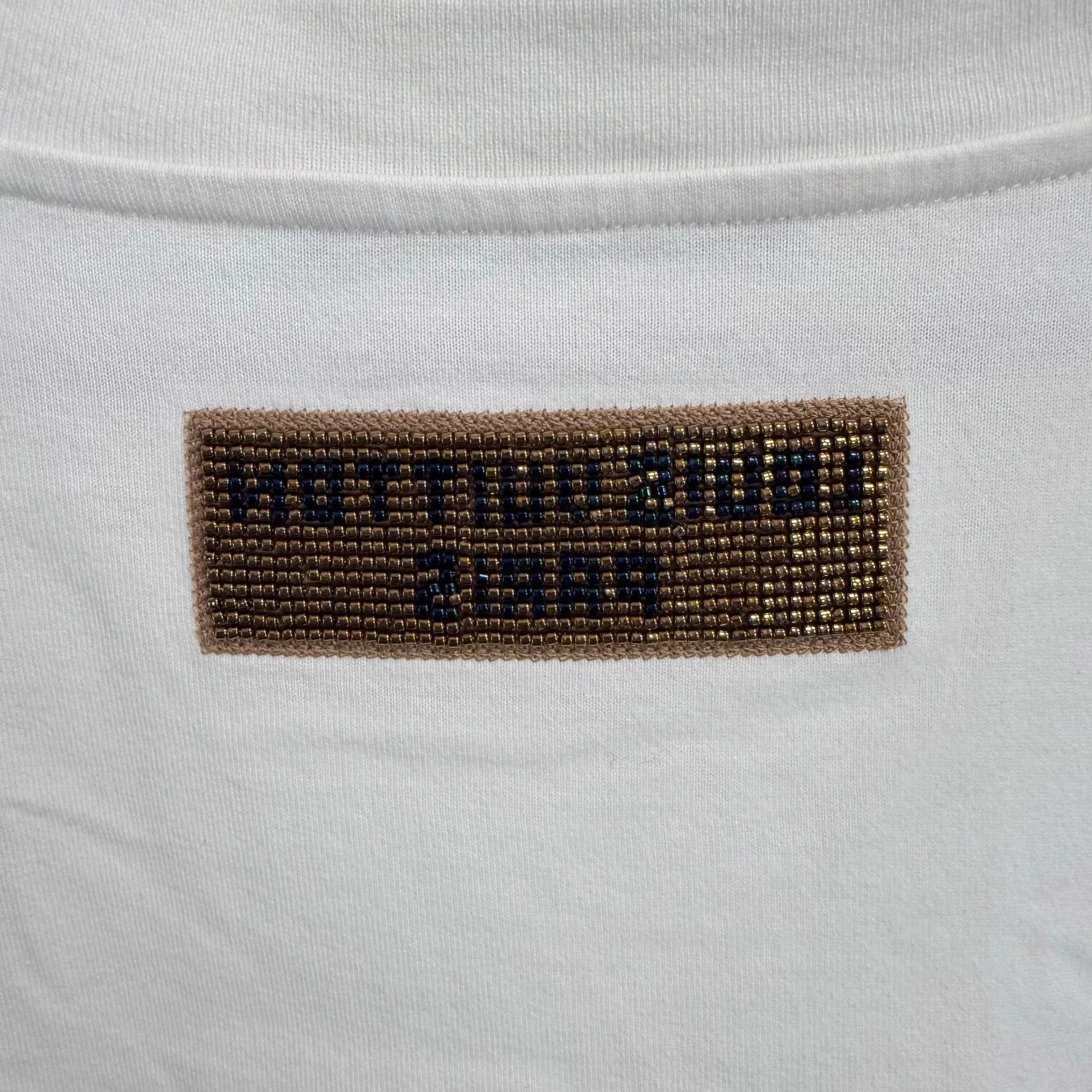 Louis Vuitton LOUIS VUITTON SS23 beaded letter men's white tee Size US XXL / EU 58 / 5 - 9 Thumbnail