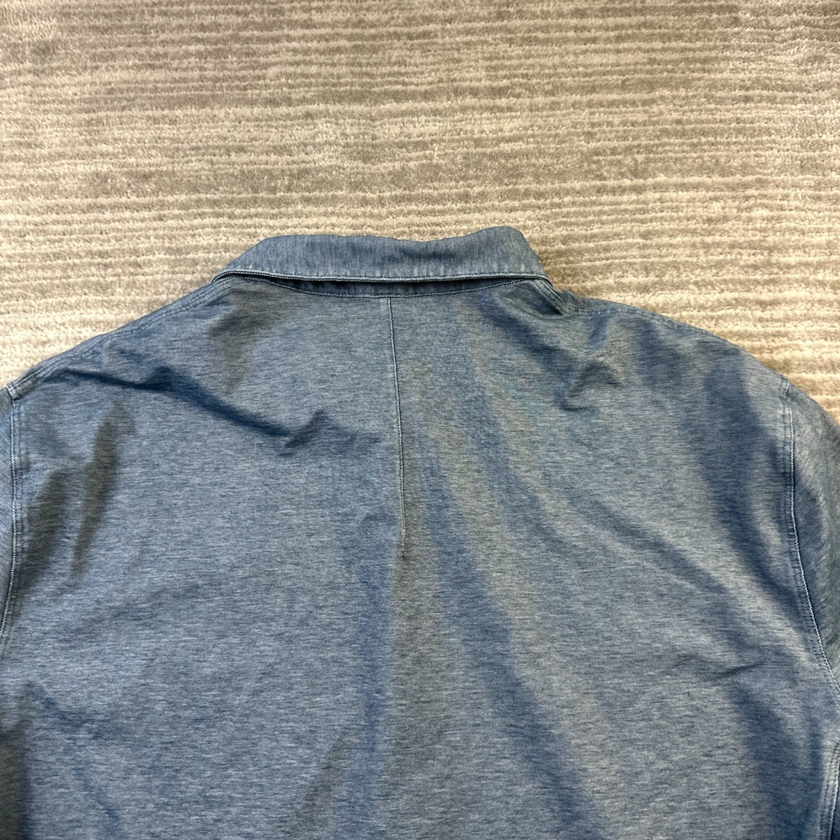 Lululemon Lululemon Shirt Mens XL Blue Button Up Collared Long Sleeve Cotton Cotton Blend Logo Embroidered Button Up Size US XL / EU 56 / 4 - 7 Thumbnail