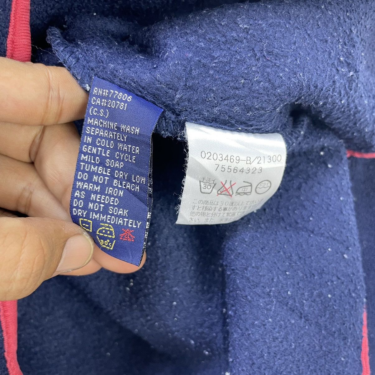 Tommy Hilfiger × Vintage 💥Vintage Tommy Hilfiger Fleece Snap Button Jacket Size US M / EU 48-50 / 2 - 6 Thumbnail
