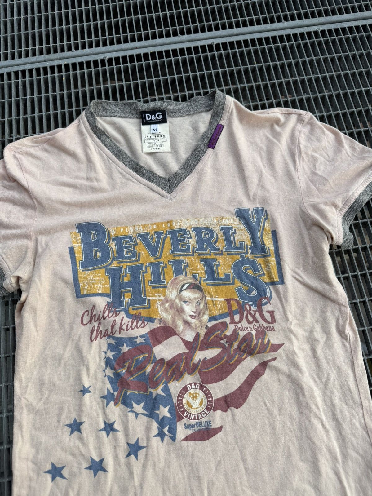 Dolce & Gabbana Vintage Docle & Gabbana Beverly Hills T-Shirt Size US M / EU 48-50 / 2 - 3 Thumbnail