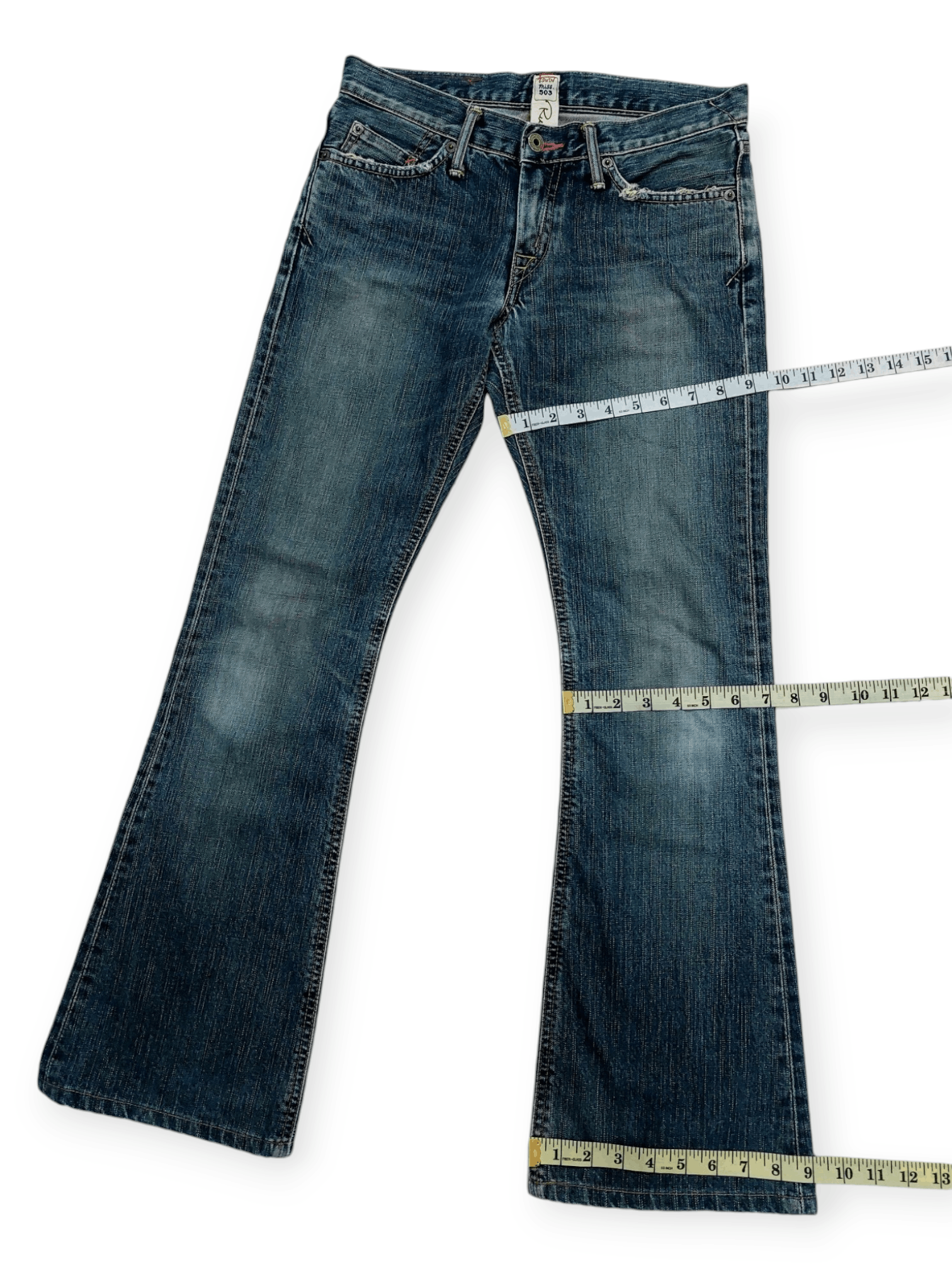 Edwin Flare Edwin Miss. 503 Rude Denim Size 30" / US 8 / IT 44 - 14 Thumbnail