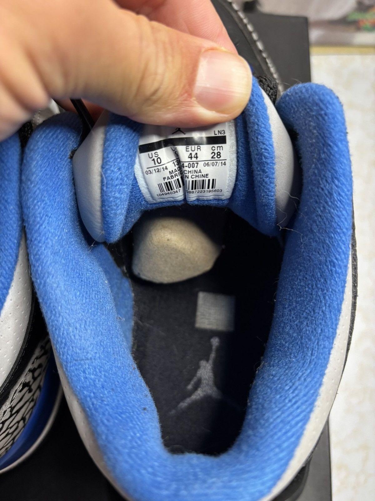 Jordan Brand Jordan Retro 3 ‘sport blue’ Size US 10 / EU 43 - 6 Thumbnail
