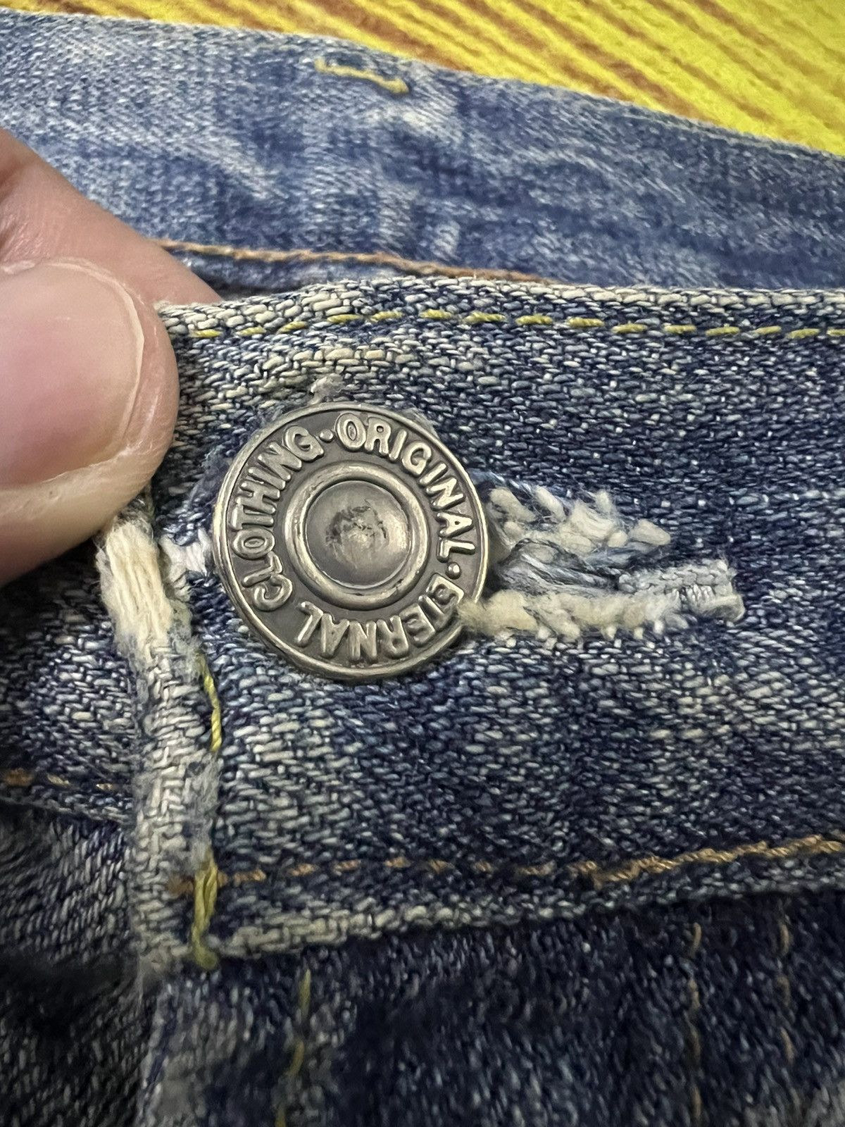 Eternal × If Six Was Nine Vintage Eternal Mud Wash Distressed Jeans Nice Faded Size US 32 / EU 48 - 7 Thumbnail