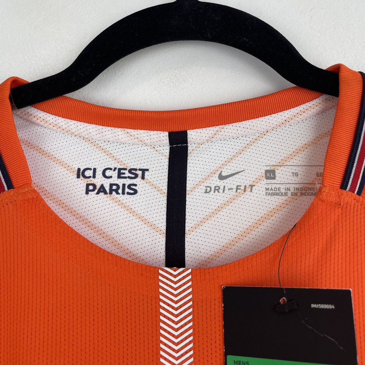 Nike Paris Saint-Germain Nike Authentic Long Sleeve Jersey PSG Size US XL / EU 56 / 4 - 3 Thumbnail