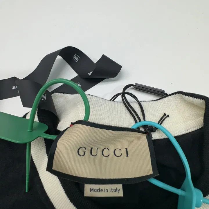 Gucci Gucci FW23 Logo Embroidered Black T-Shirt-2507 Size XS / US 0-2 / IT 36-38 - 7 Thumbnail
