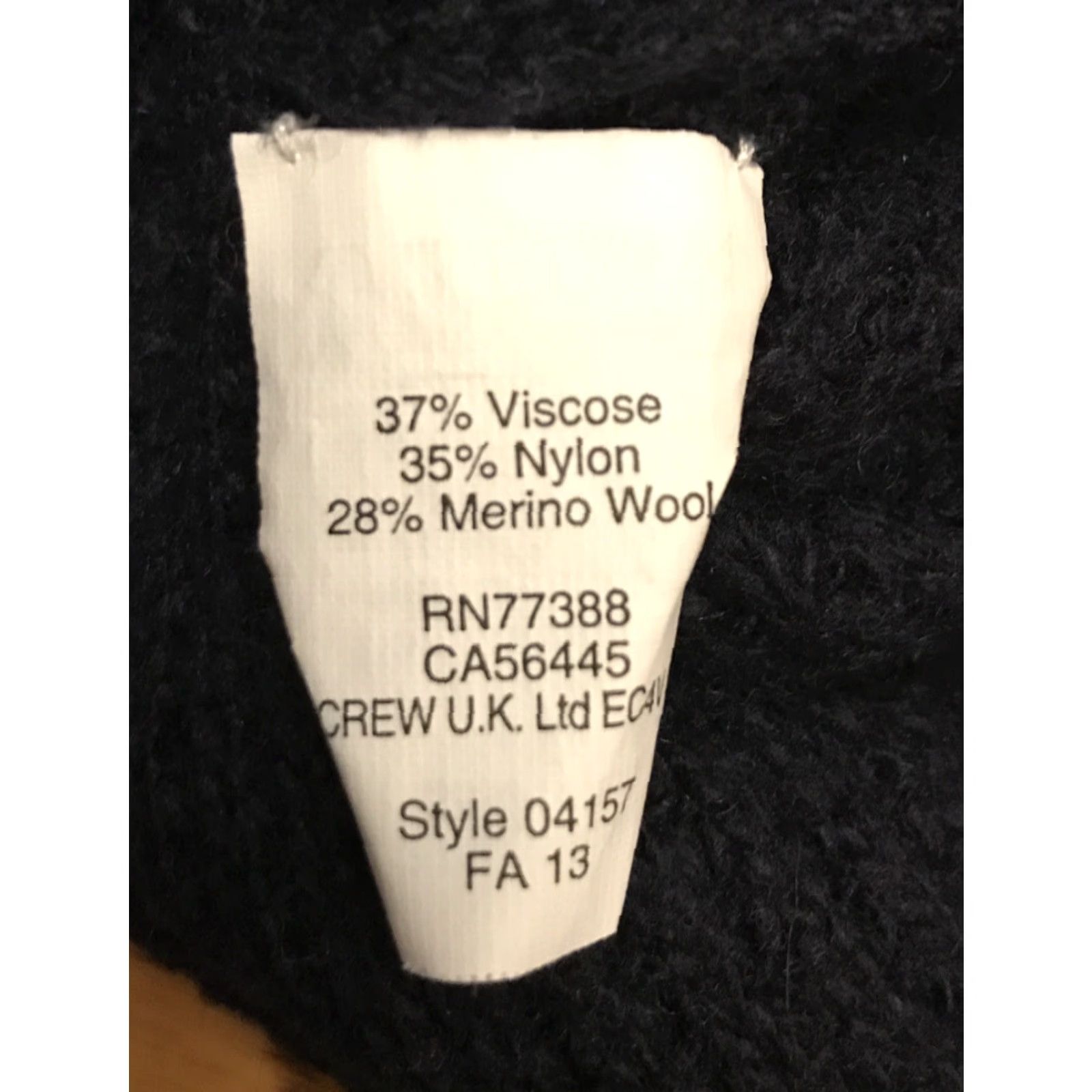 J.Crew J.CREW Sweater Crew Neck Pullover Knit Navy Blue Wool Blend Small Womens Vintage 2014 Size S / US 4 / IT 40 - 4 Thumbnail