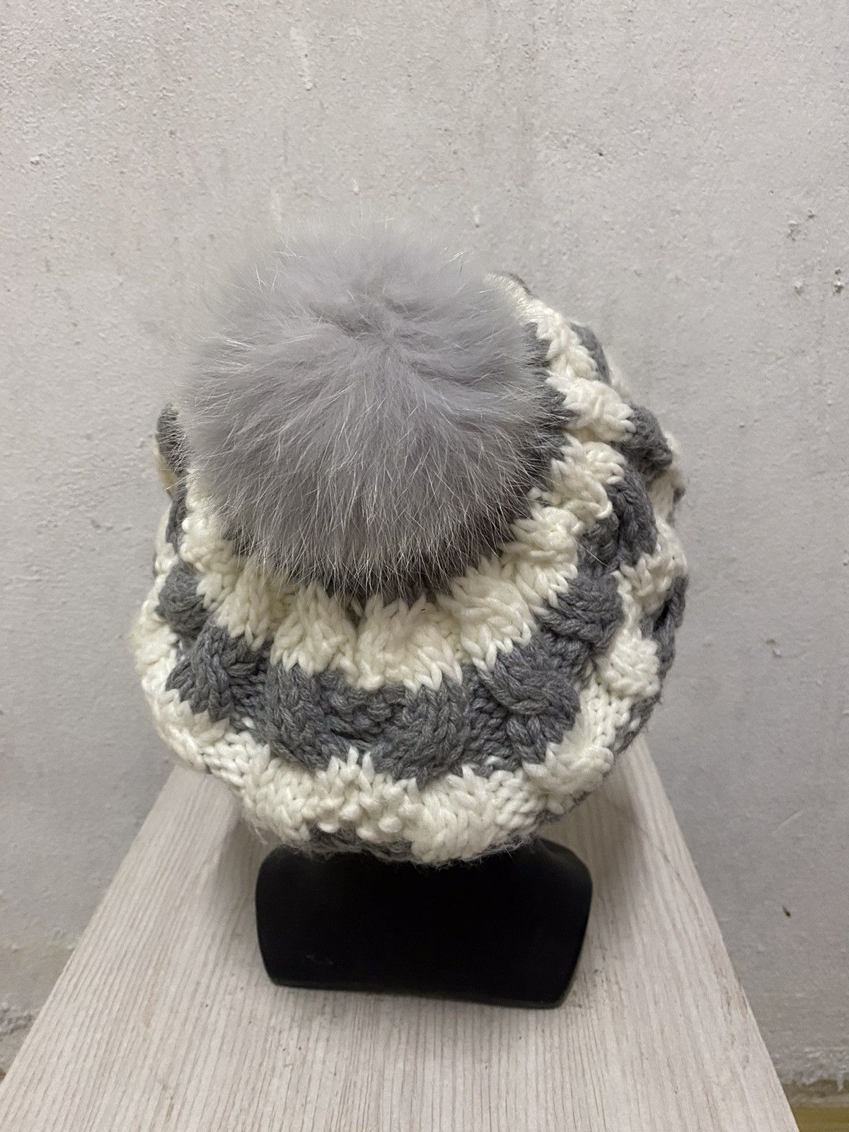 Japanese Brand × Vintage LDS Crochet Stripe Design Beanie Hat Size ONE SIZE - 4 Thumbnail