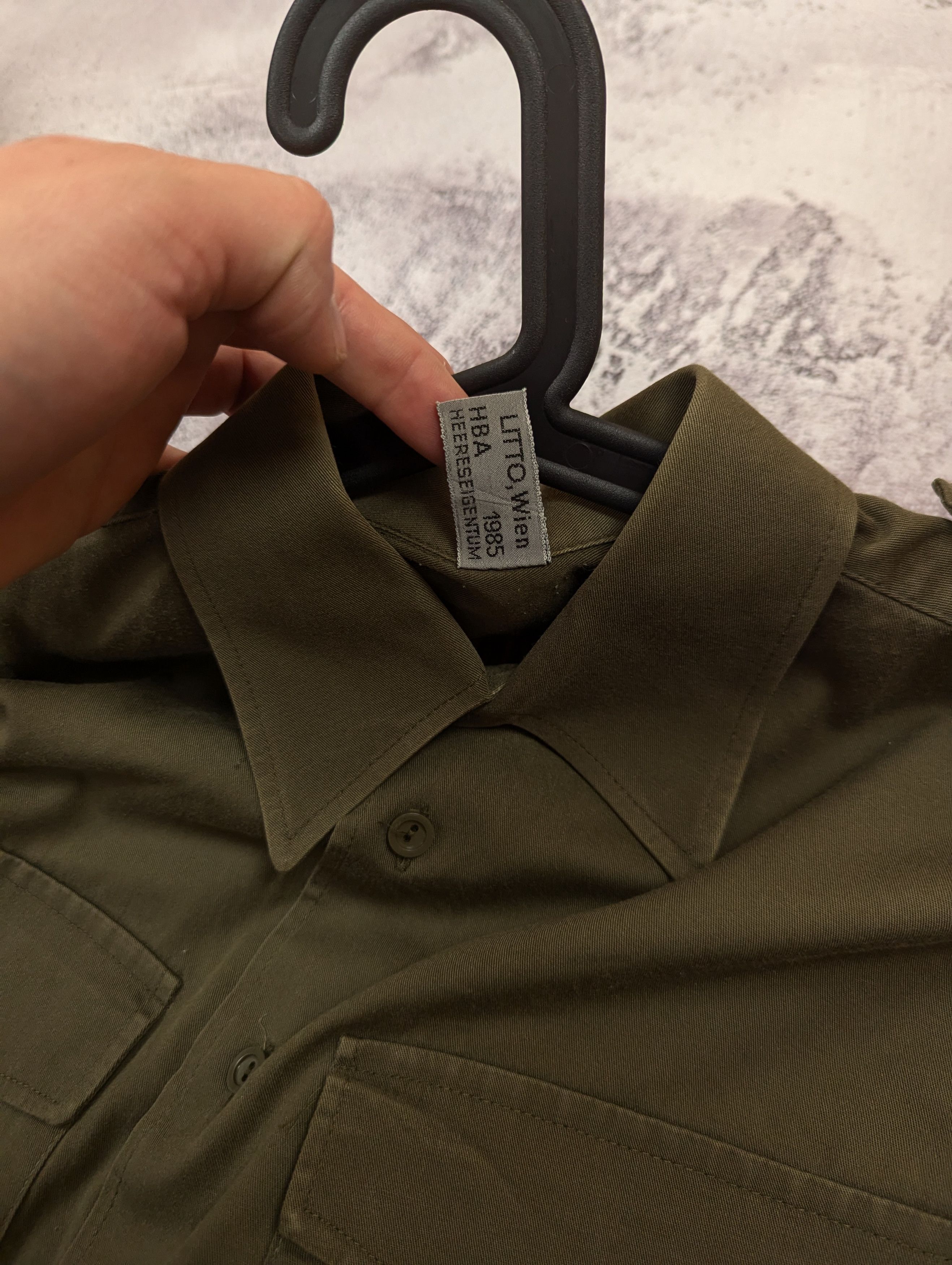 Vintage Vintage 1985 Austrian Army Shirt M/L Size US M / EU 48-50 / 2 - 11 Thumbnail