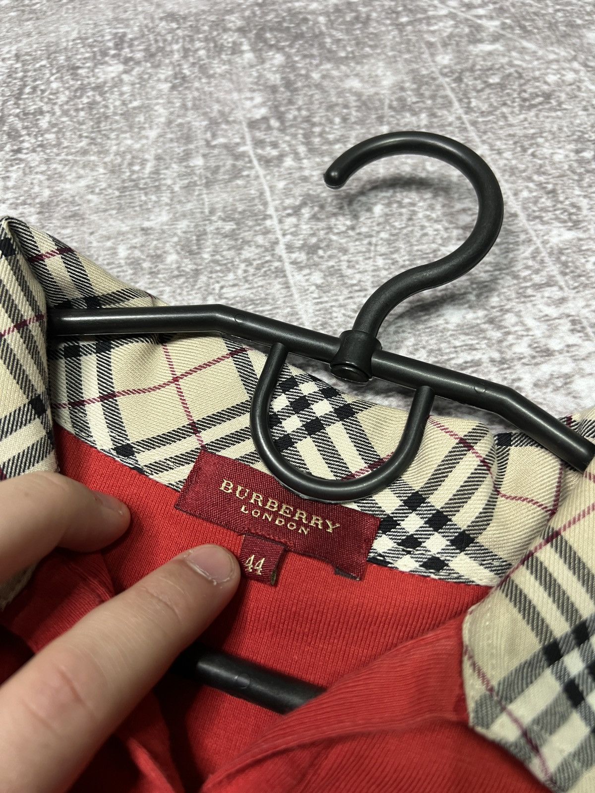 Burberry Burberry London Red Long Sleeve Polo Shirt Size M / US 6-8 / IT 42-44 - 3 Thumbnail