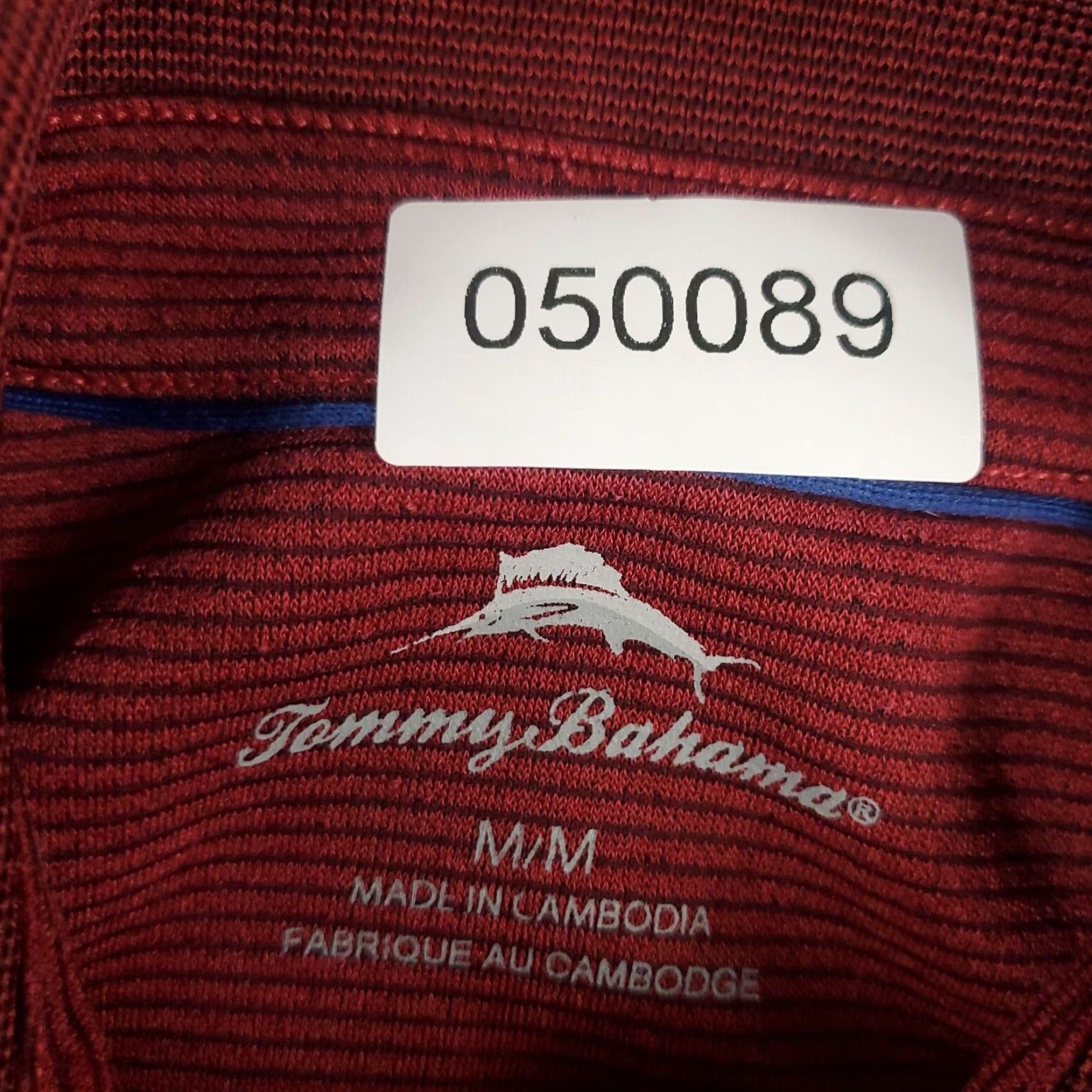 Tommy Bahama Tommy Bahama Shirt Mens Medium Red Striped Short Sleeve Polo Casual Size US M / EU 48-50 / 2 - 6 Thumbnail