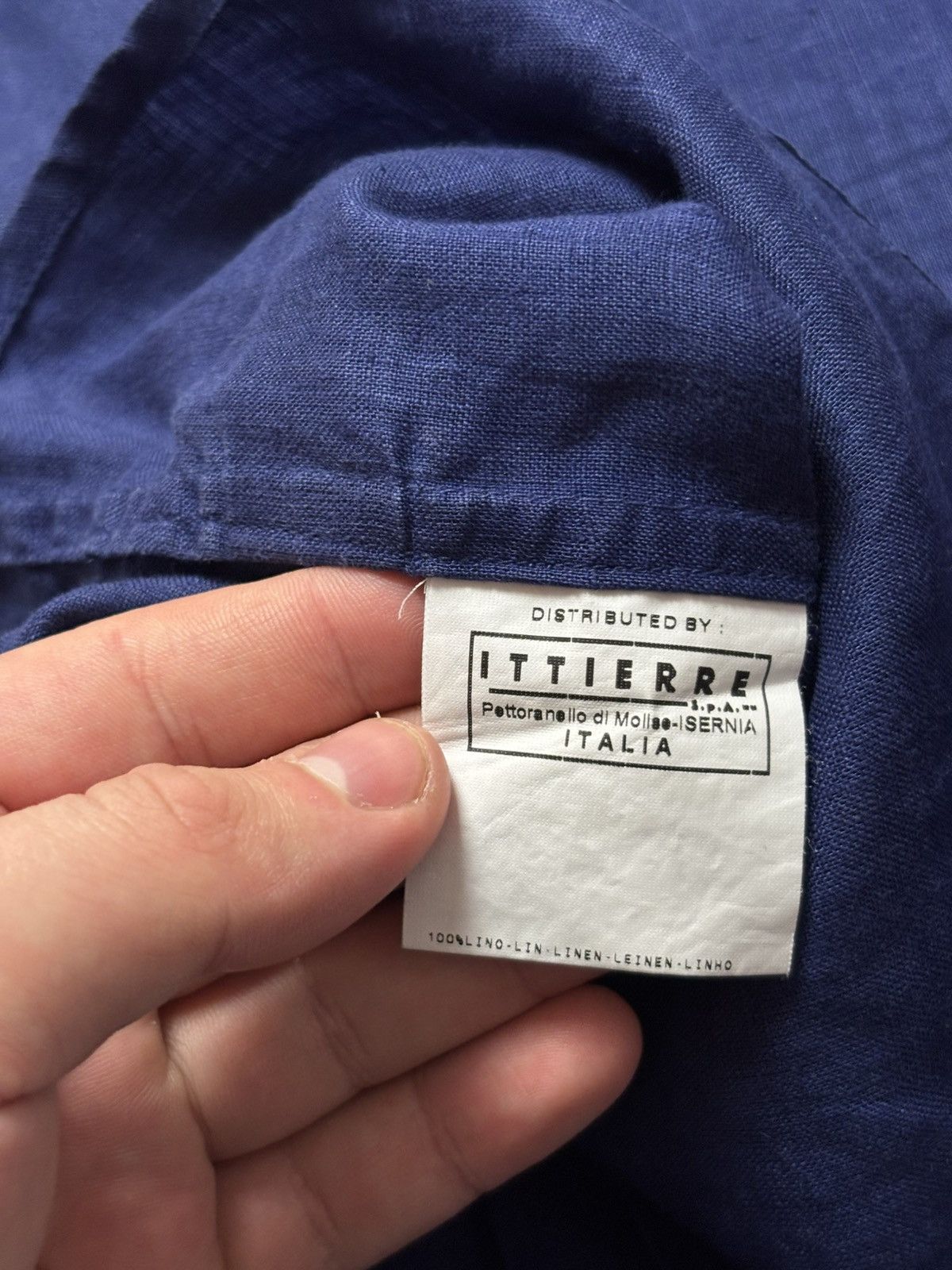 Versace × Versace Jeans Couture Versace Jeans Couture Linen Short Sleeve Shirt Blue Mens XXL Size US XXL / EU 58 / 5 - 15 Thumbnail