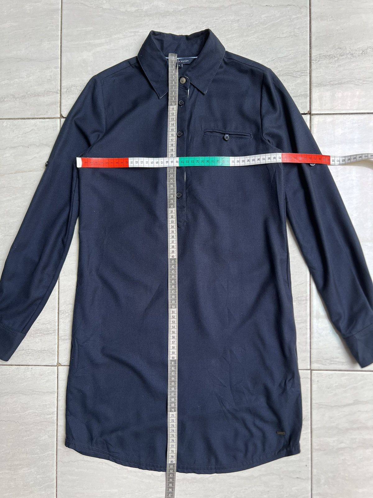 Tommy Hilfiger TOMMY HILFIGER Navy Shirt Size US XS / EU 42 / 0 - 2 Thumbnail