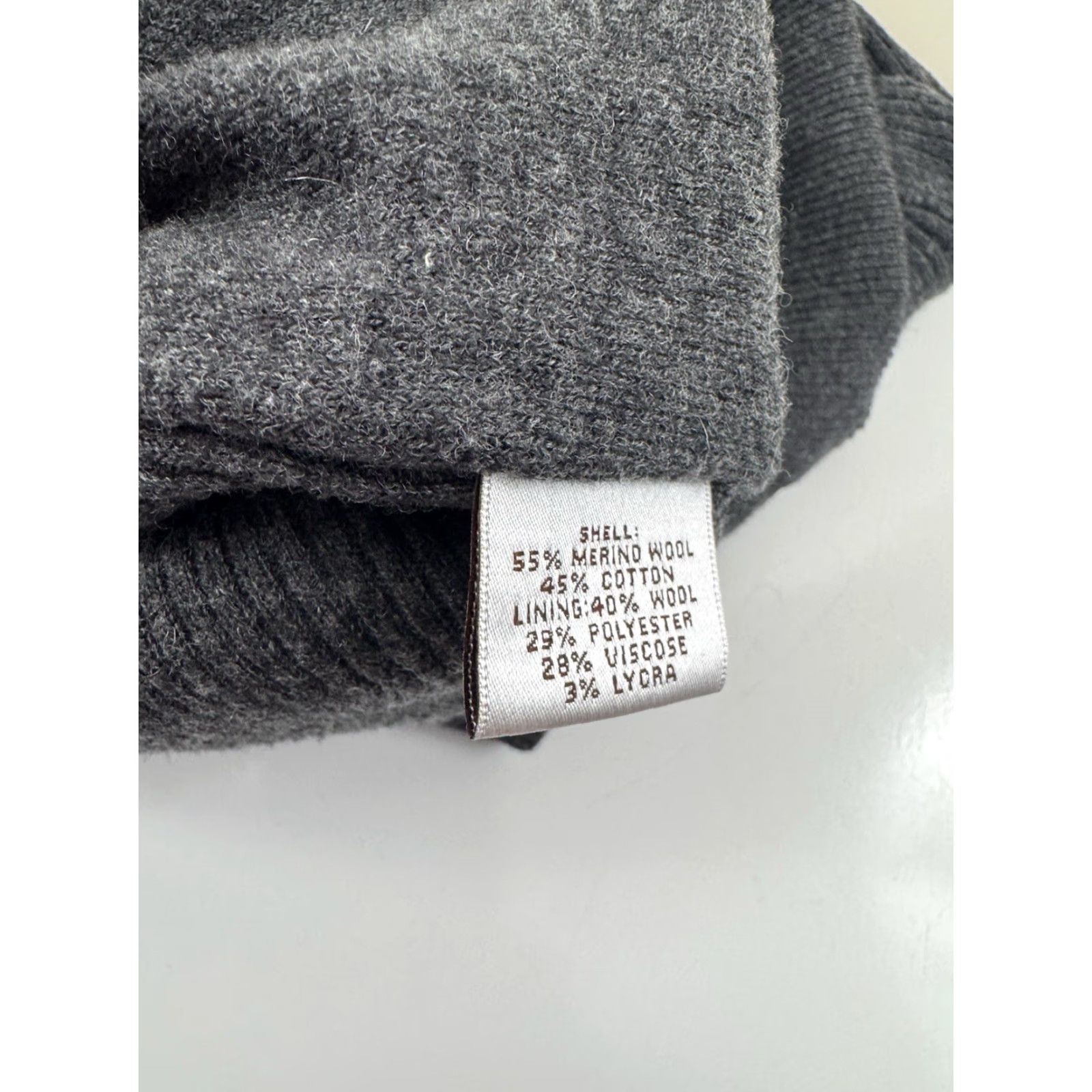 Peter Millar PETER MILLAR Merino Wool Quilt Front XL Sweater Jacket Mens Knit Wool Quilted Gray Blue Size US XL / EU 56 / 4 - 6 Thumbnail