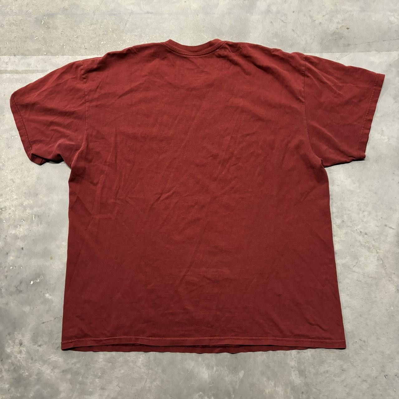 Nike × Vintage Crazy Vintage Y2K/2000s Red Nike Athletics Sports Graphic Tee! Size US XL / EU 56 / 4 - 5 Thumbnail